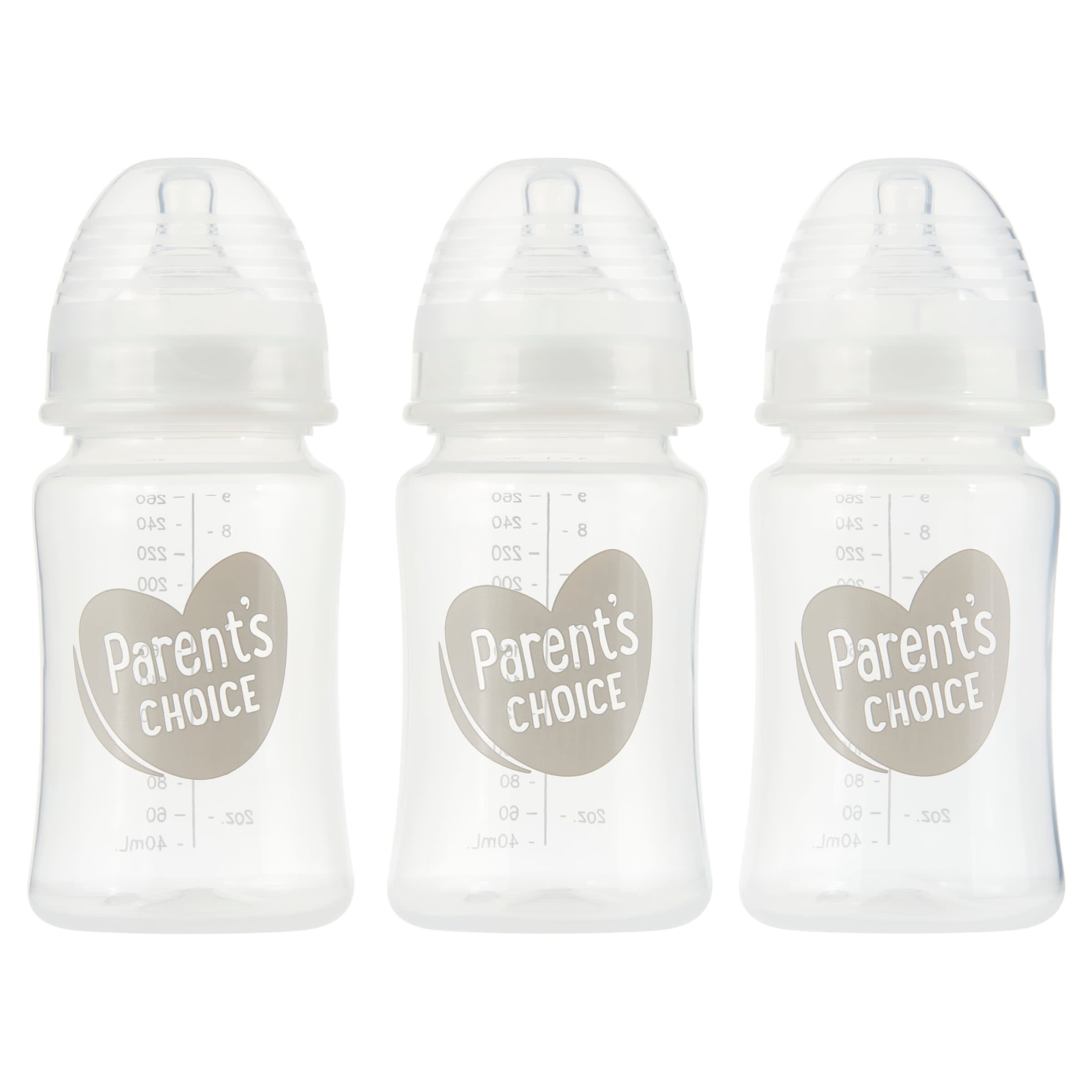 Baby Set, Parent's Choice 3 Pk Bottles, Avent