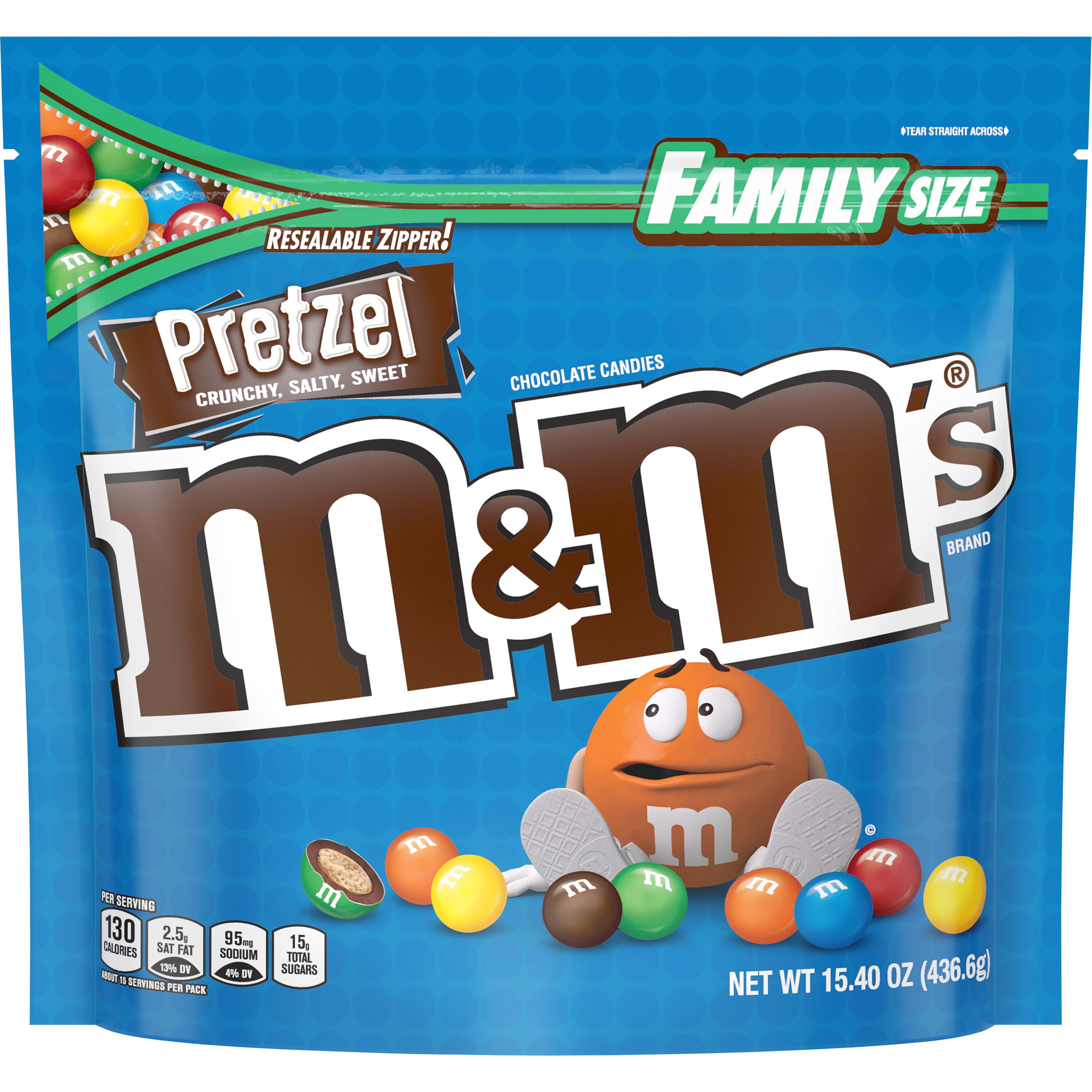 M&MS Milk Chocolate Candy Sharing Size Bag, 10.7 oz