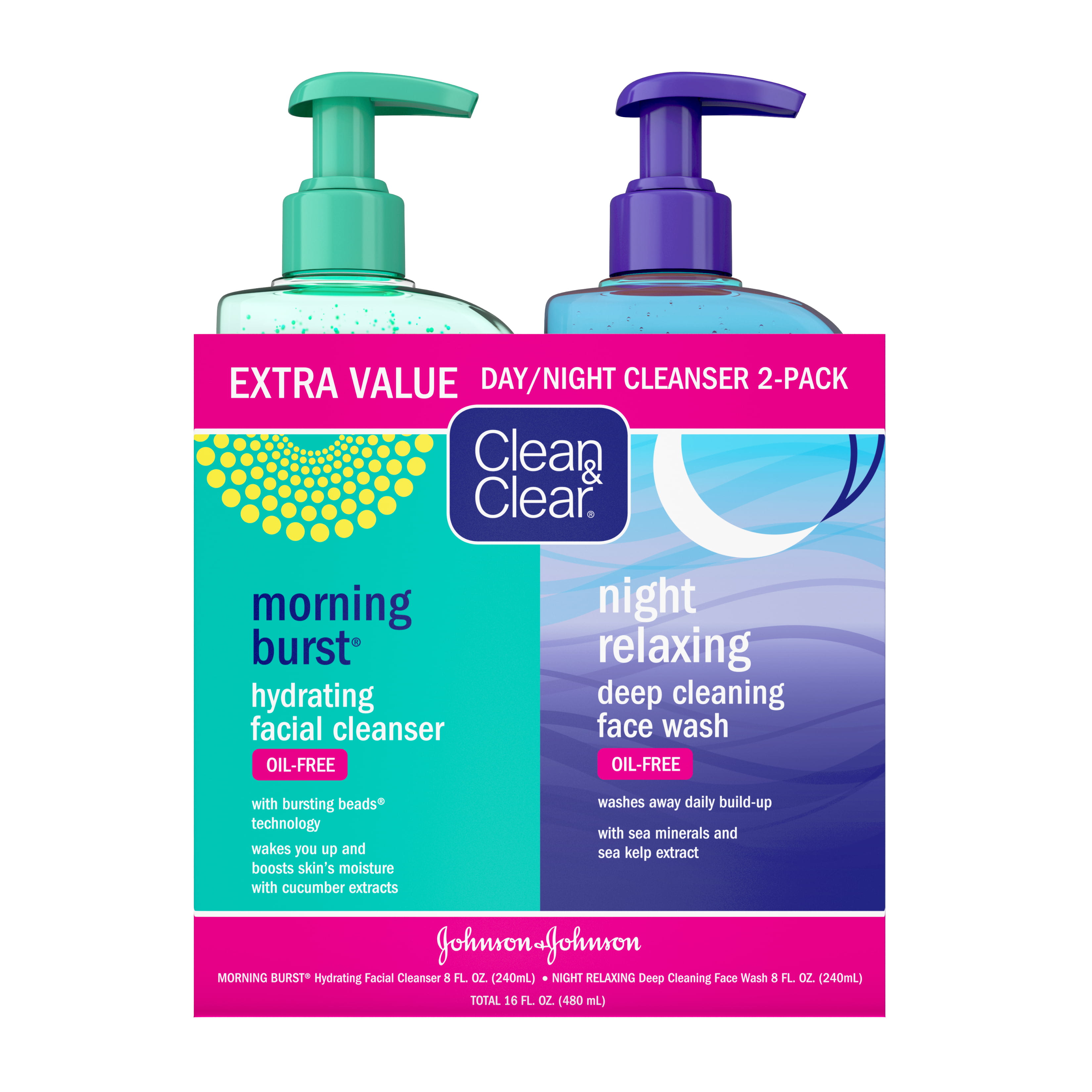 Clean & Clear Morning Burst Oil-Free Gentle Daily Face Wash, 8 fl. oz