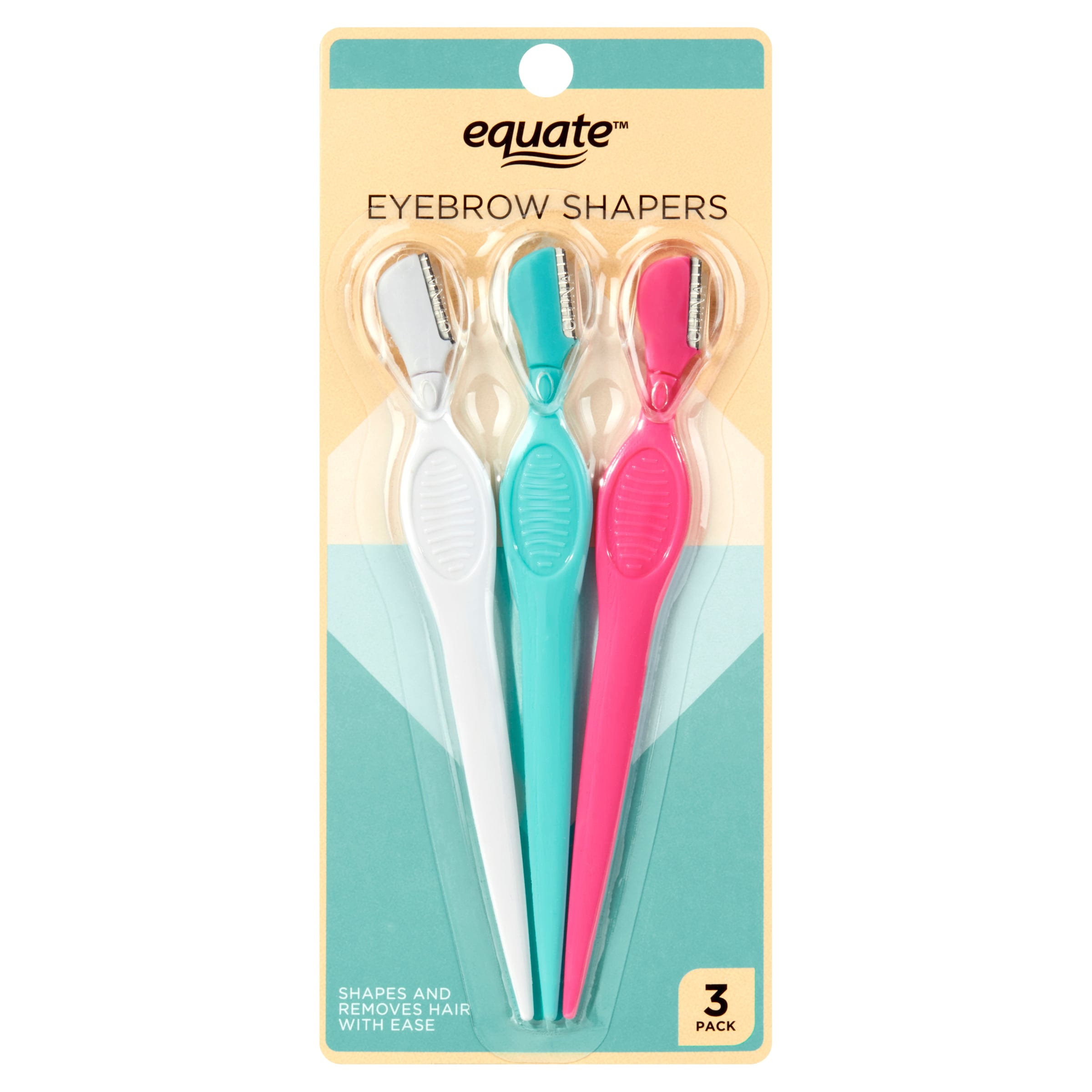 Equate Beauty Personal Care Hair Grooming Mini Tweezers Set, 4 Pieces