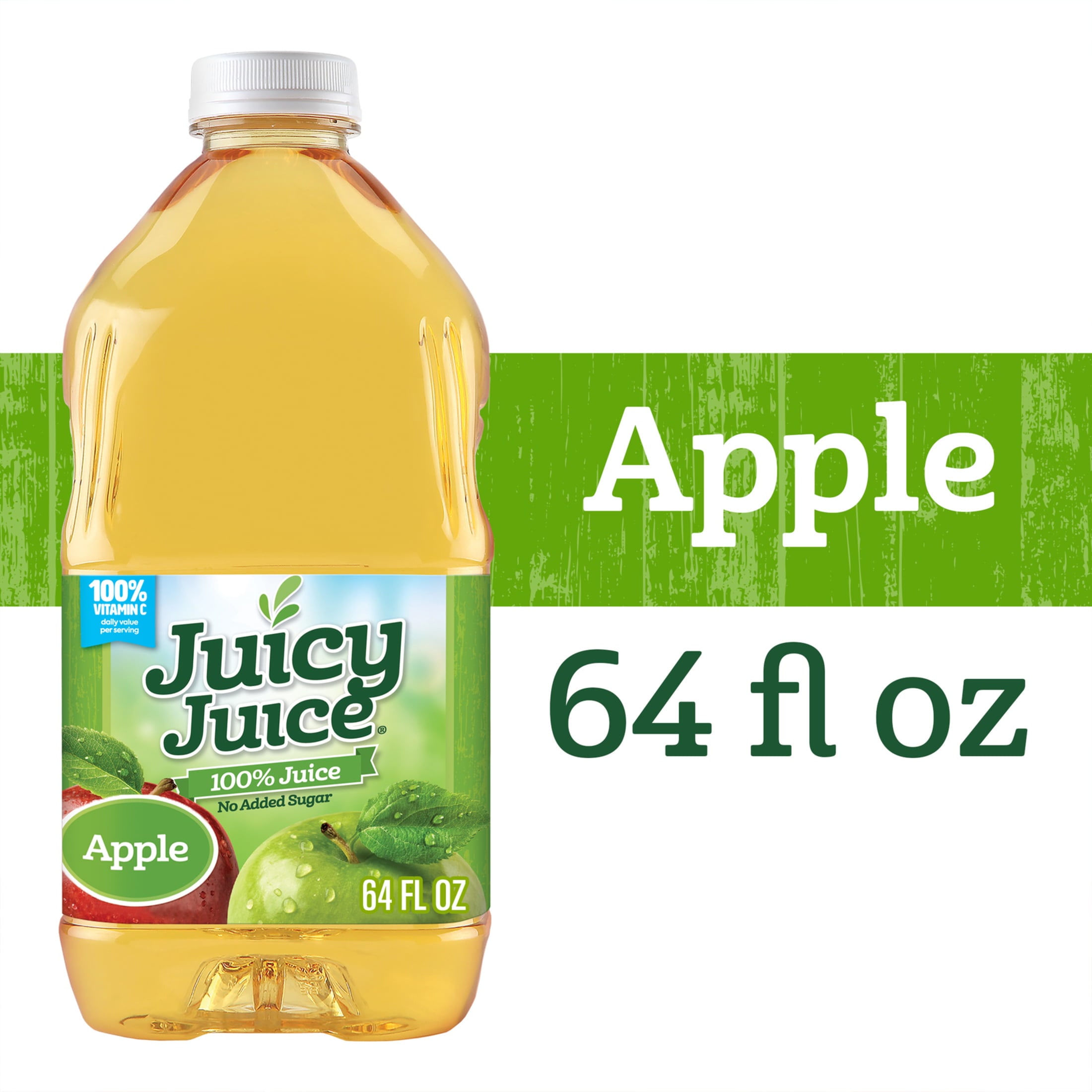 Juicy Juice Apple Juice, 100% Juice, 64 FL OZ Bottle - DroneUp Delivery