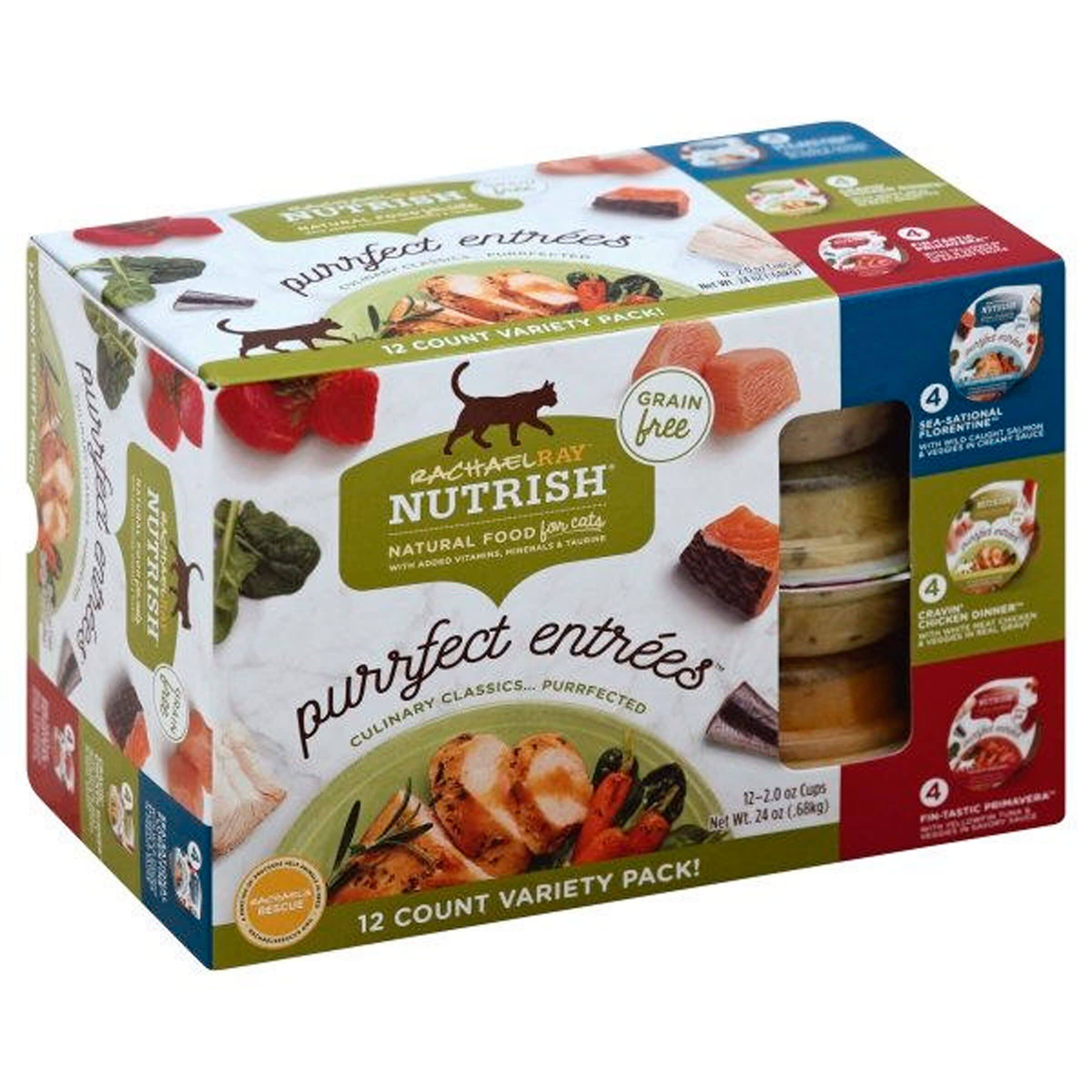Rachael Ray Nutrish Purrfect Entrees Grain Free Natural Wet Cat