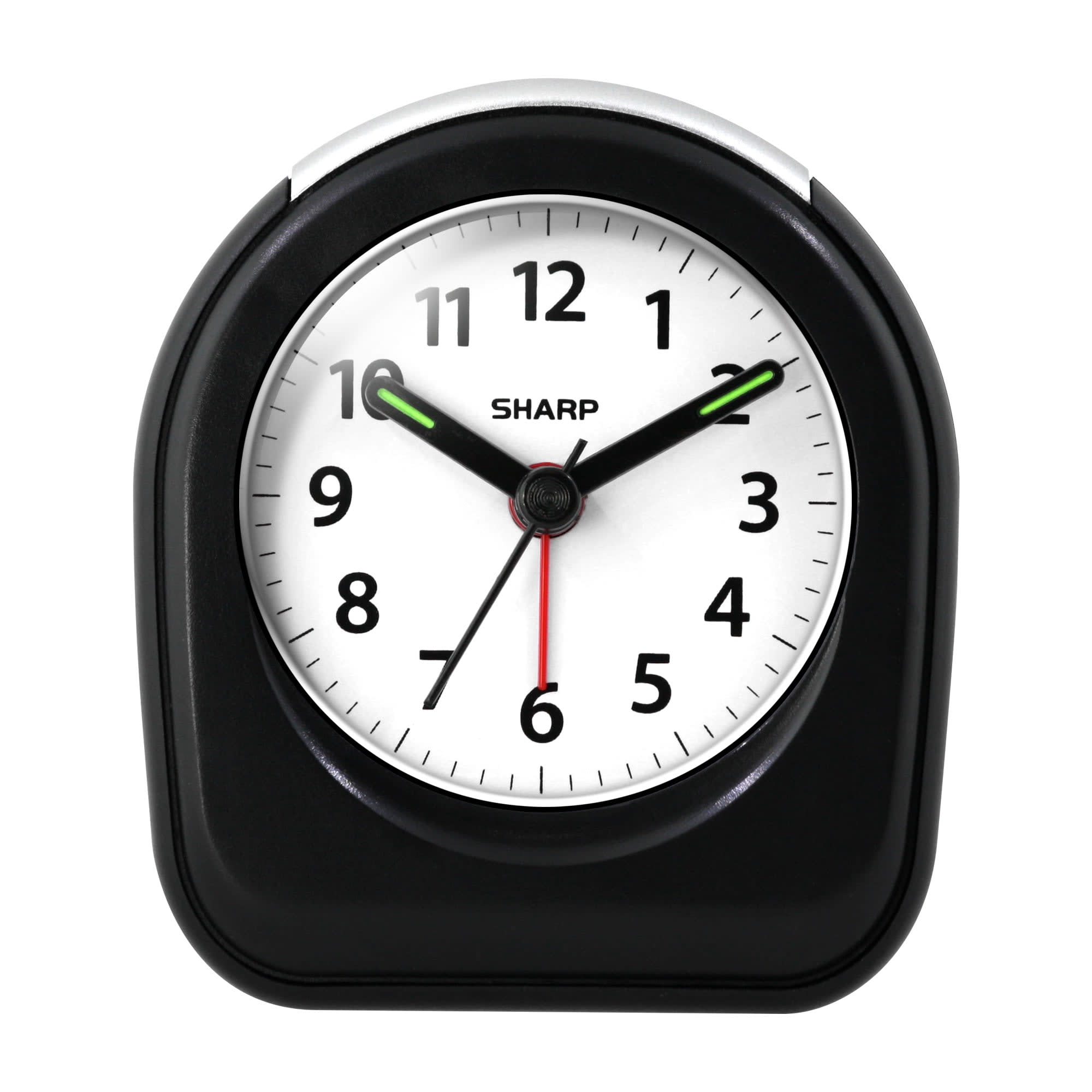 Sharp Quartz Analog Alarm Clock, Black SPC844A - DroneUp Delivery