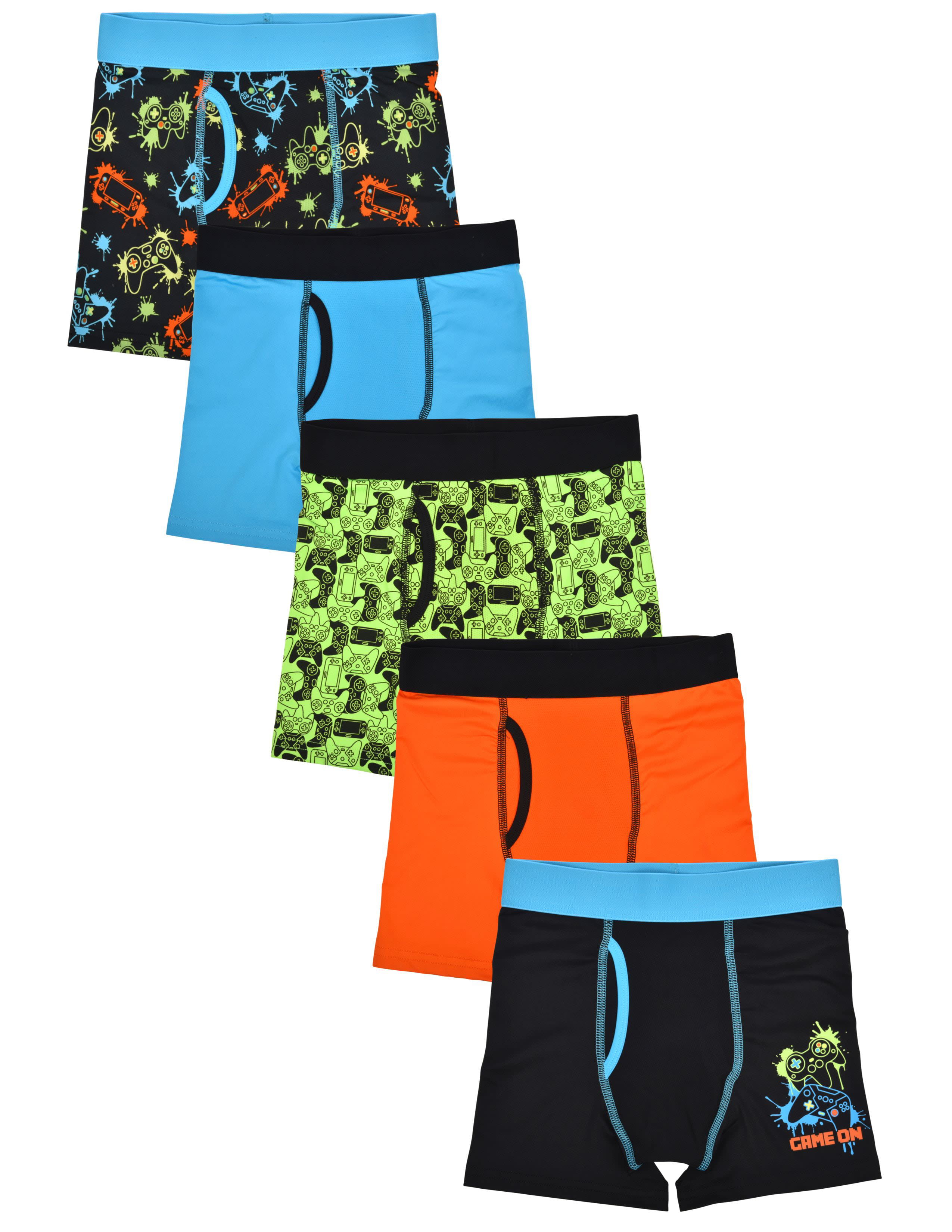 Athletic Works Men's Quick Dry Performance Stretch Boxer Briefs, 6 Pack 