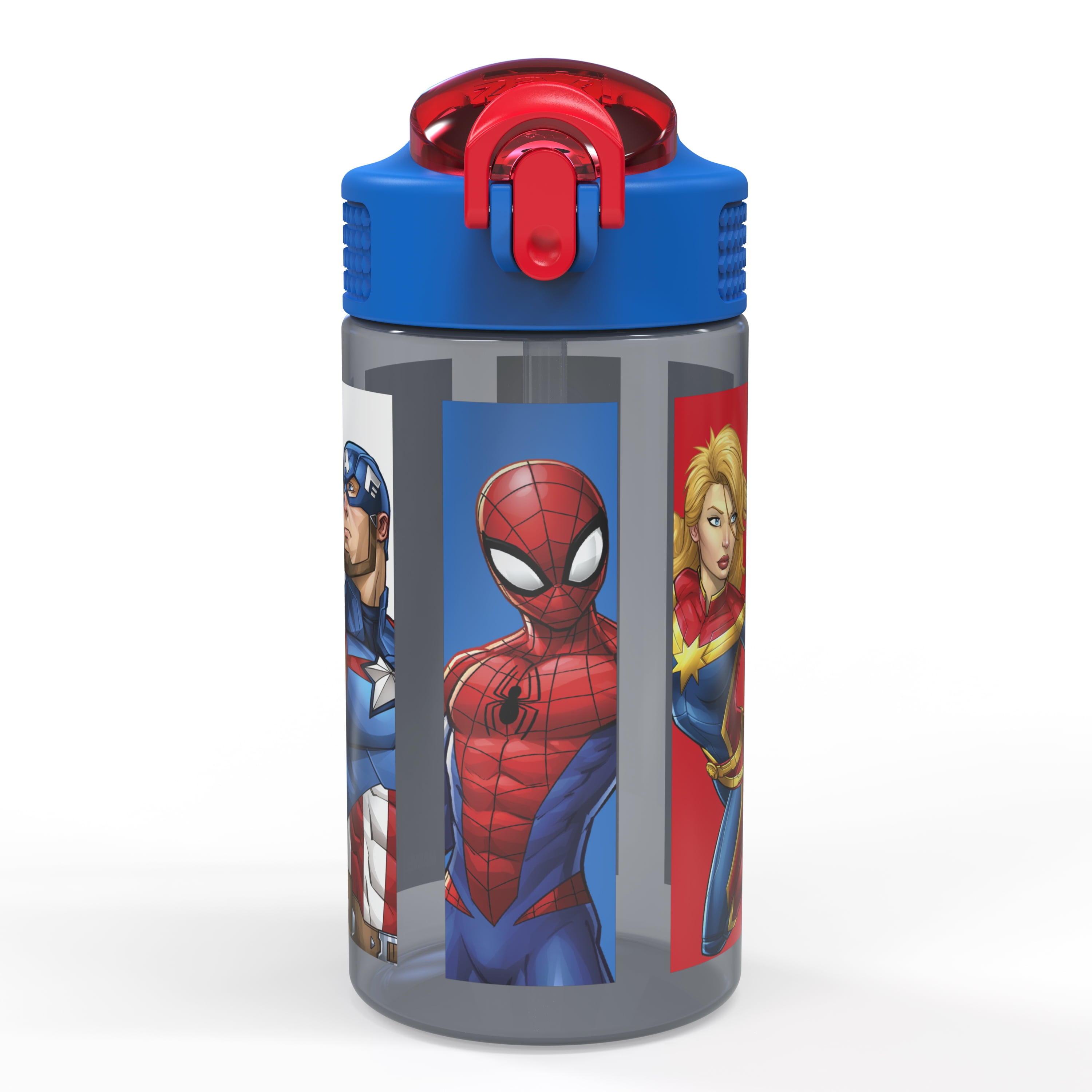 Zak Designs Spiderman Plastic Tumbler with Lid and Straw - Reusable - 16  Ounce