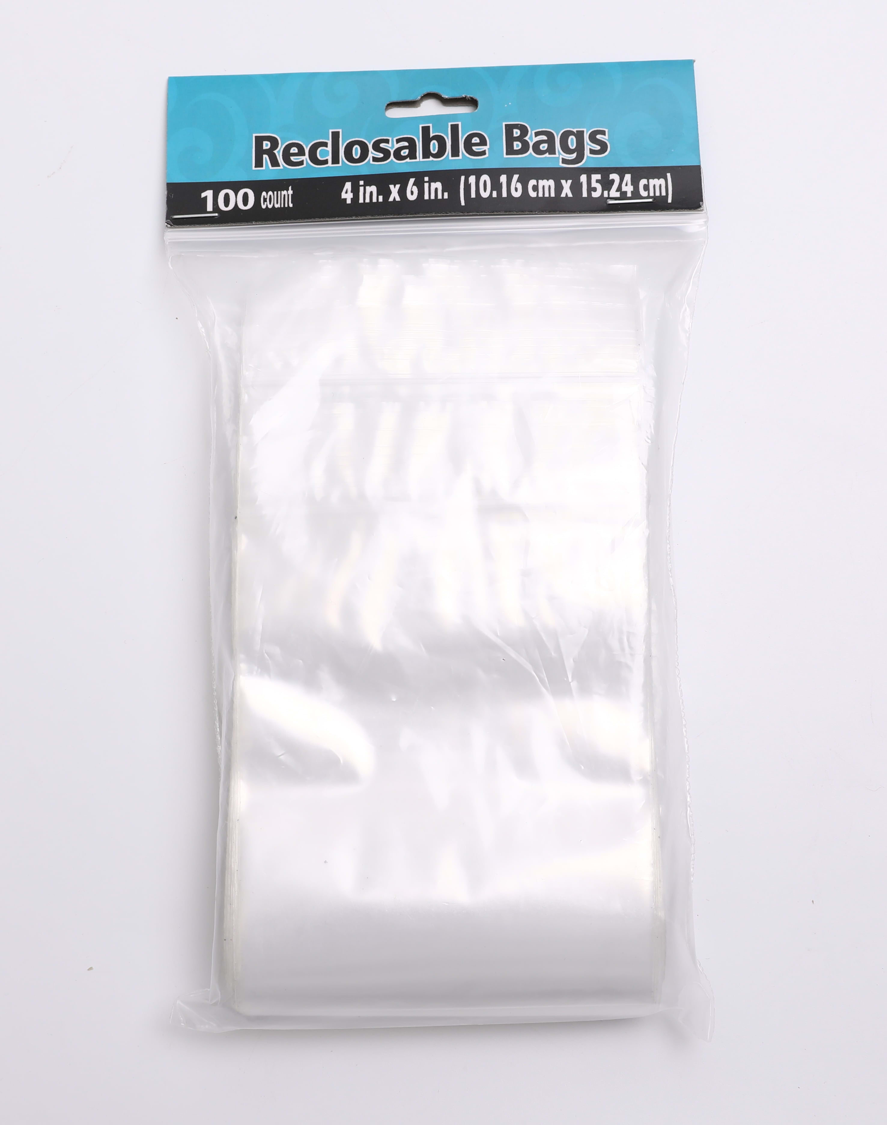 100 Zip lock Bags Reclosable Clear Poly Bag Plastic Baggies Small Jewelry  Shipping Bags