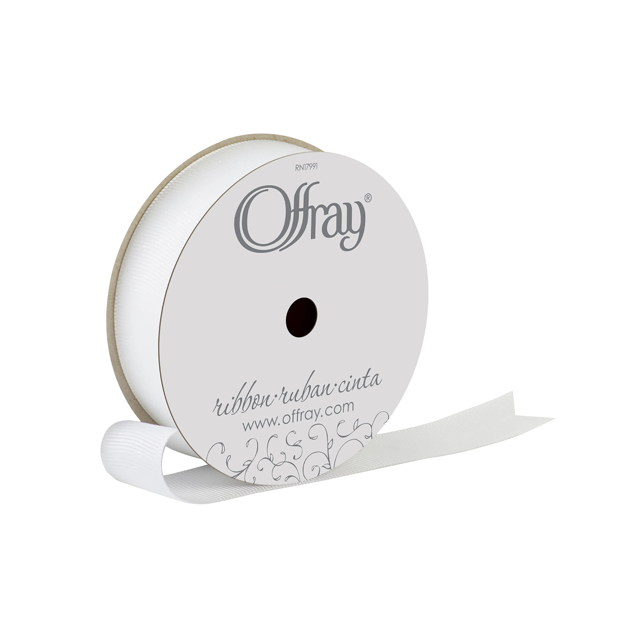 Offray 1.5 Single Face Yellow Gold Satin Ribbon - 12 ft