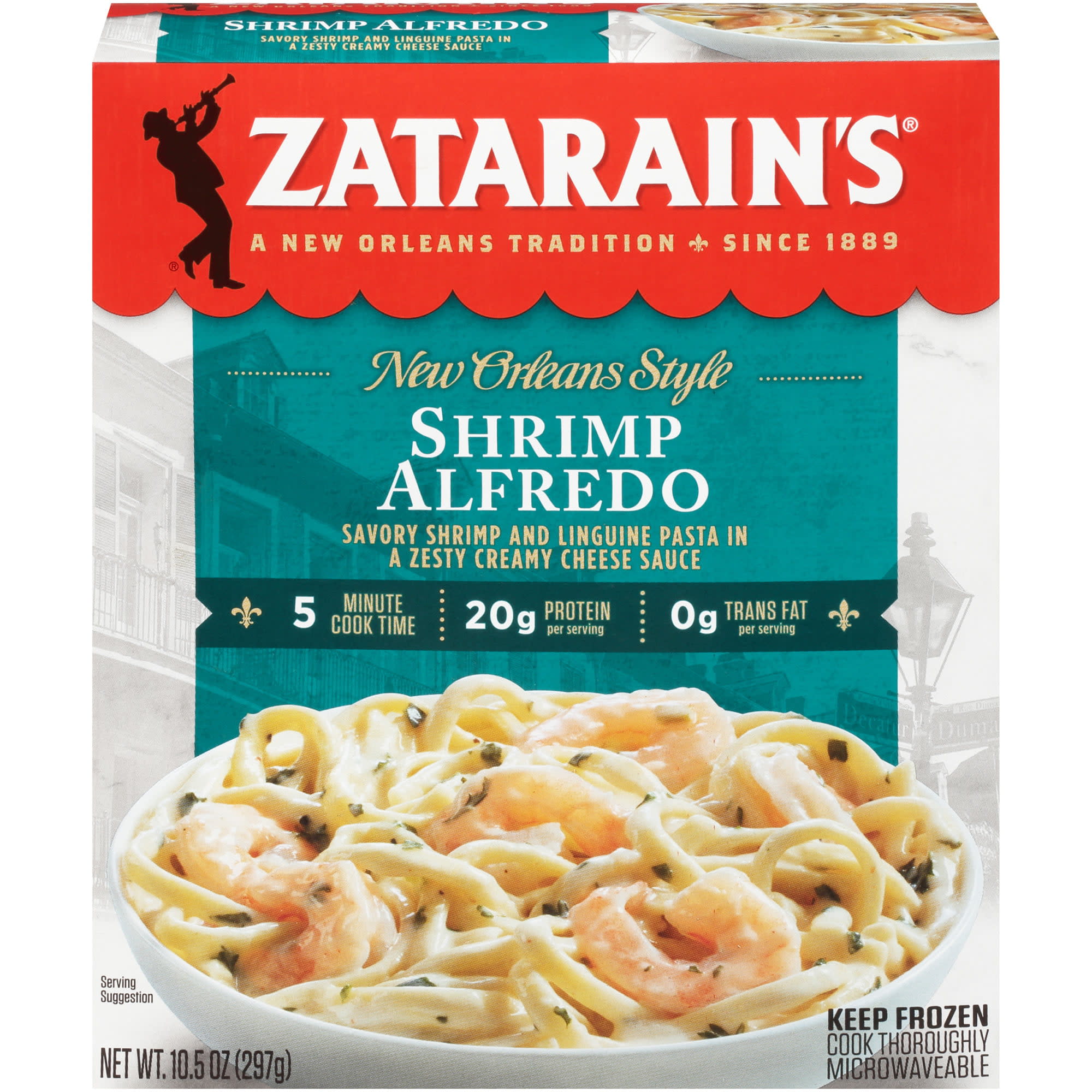 Zatarain's Frozen Meal - Shrimp Alfredo, 10.5 oz - DroneUp Delivery