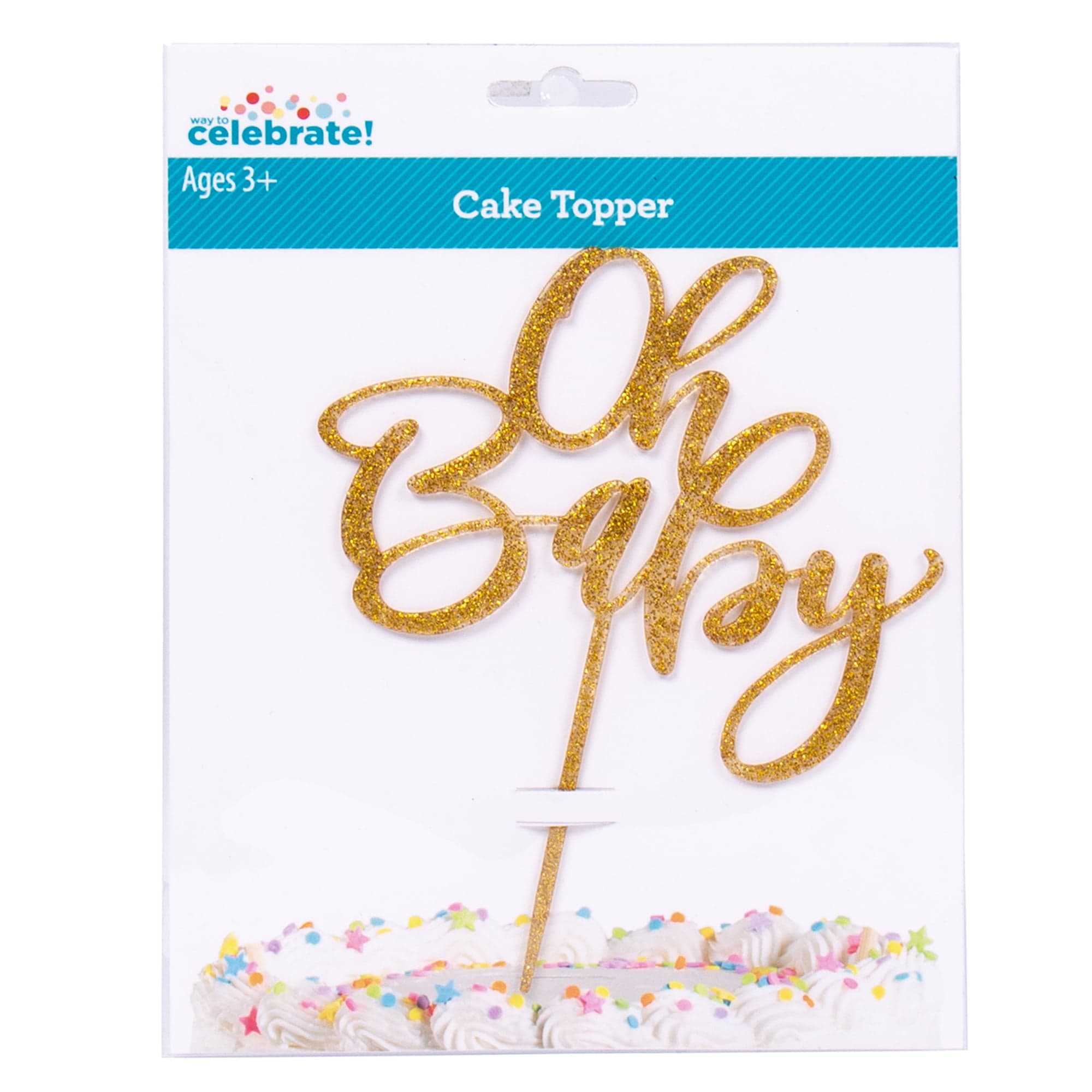 Way to Celebrate! Oh Baby Cake Topper, Baby Shower Occasion - DroneUp  Delivery
