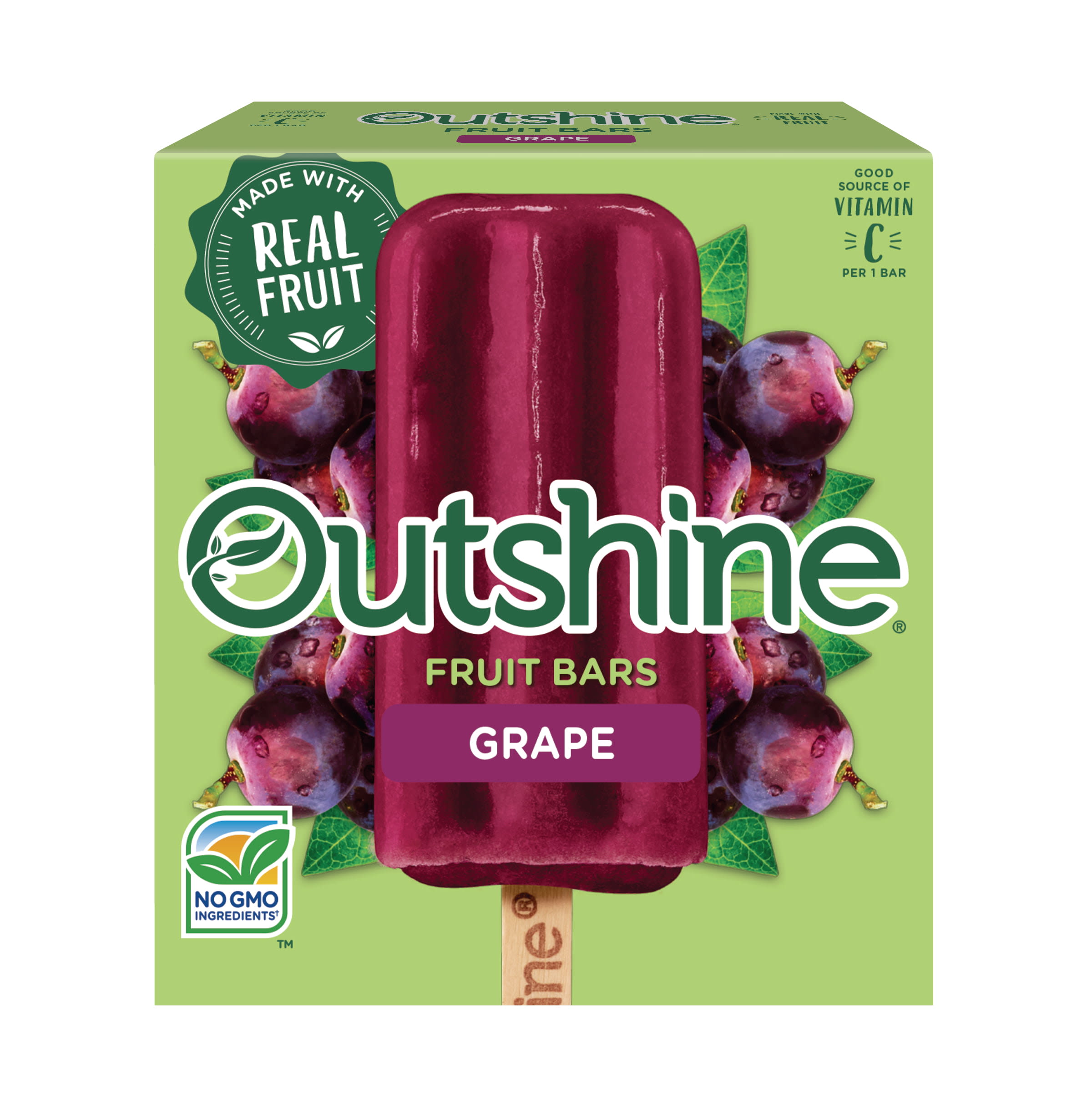 Outshine Grape Frozen Fruit Bars, 6 Count - DroneUp Delivery