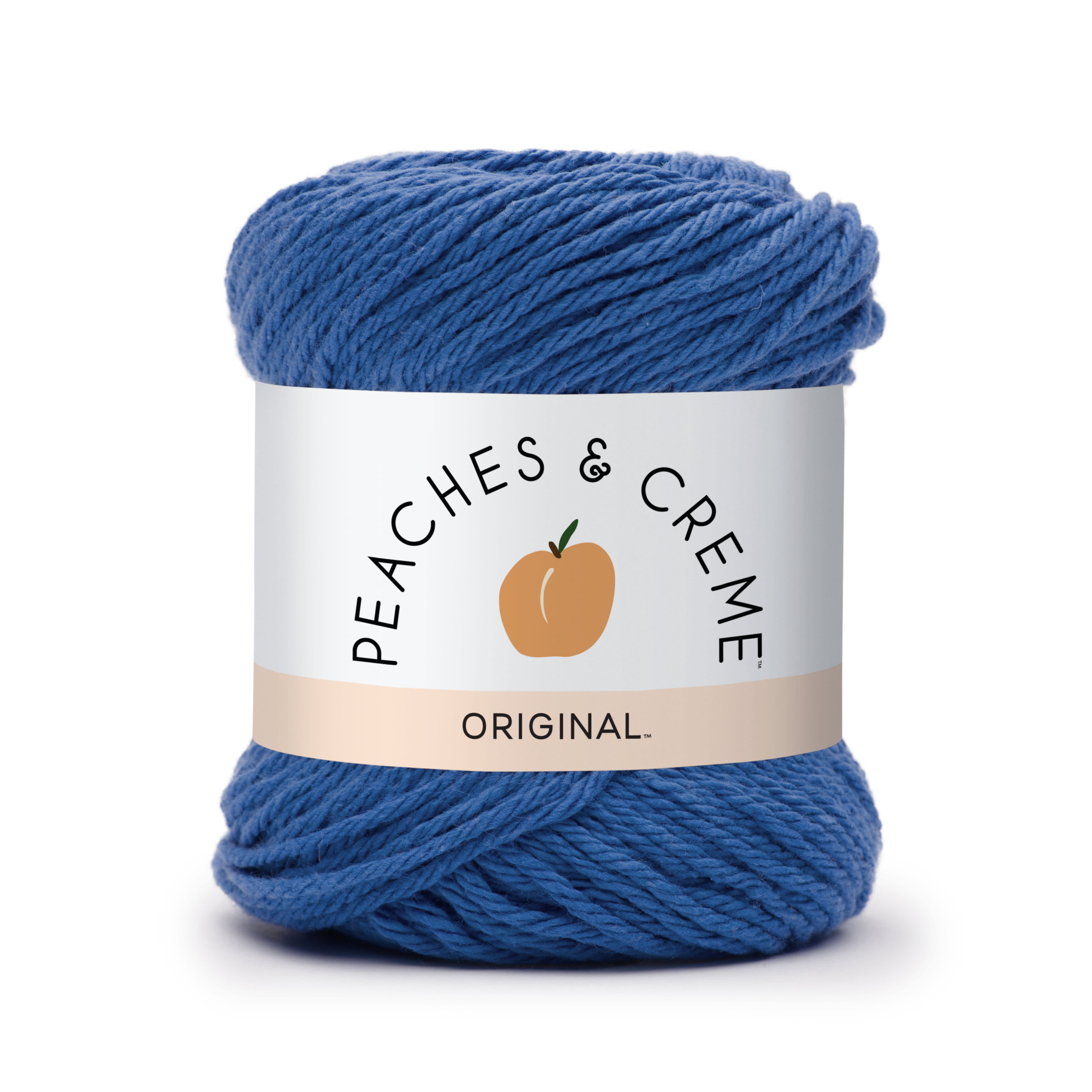 Peaches & Creme Solid 4 Medium Cotton Yarn, Sunshine 2.5oz/70.9g, 120 Yards  - DroneUp Delivery