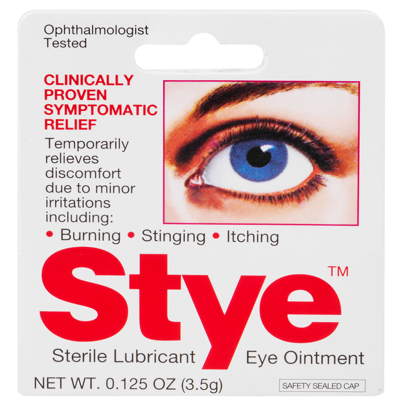 Stye Sterile Lubricant Eye Ointment, Ophthalmologist Tested, 0.125 Oz