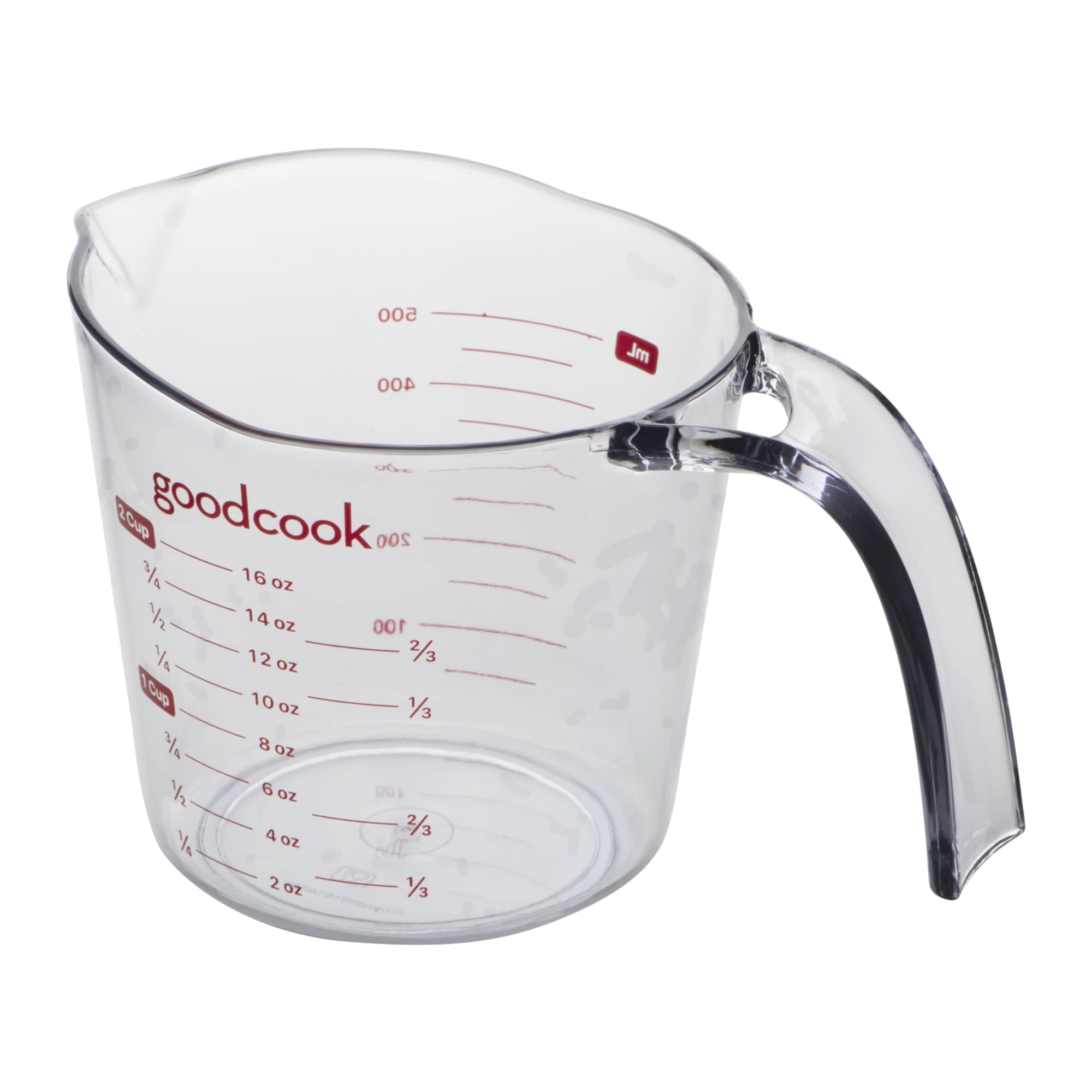 GoodCook 2-Cup (500 ml.) Plastic Liquid Measuring Cup, Clear - DroneUp  Delivery