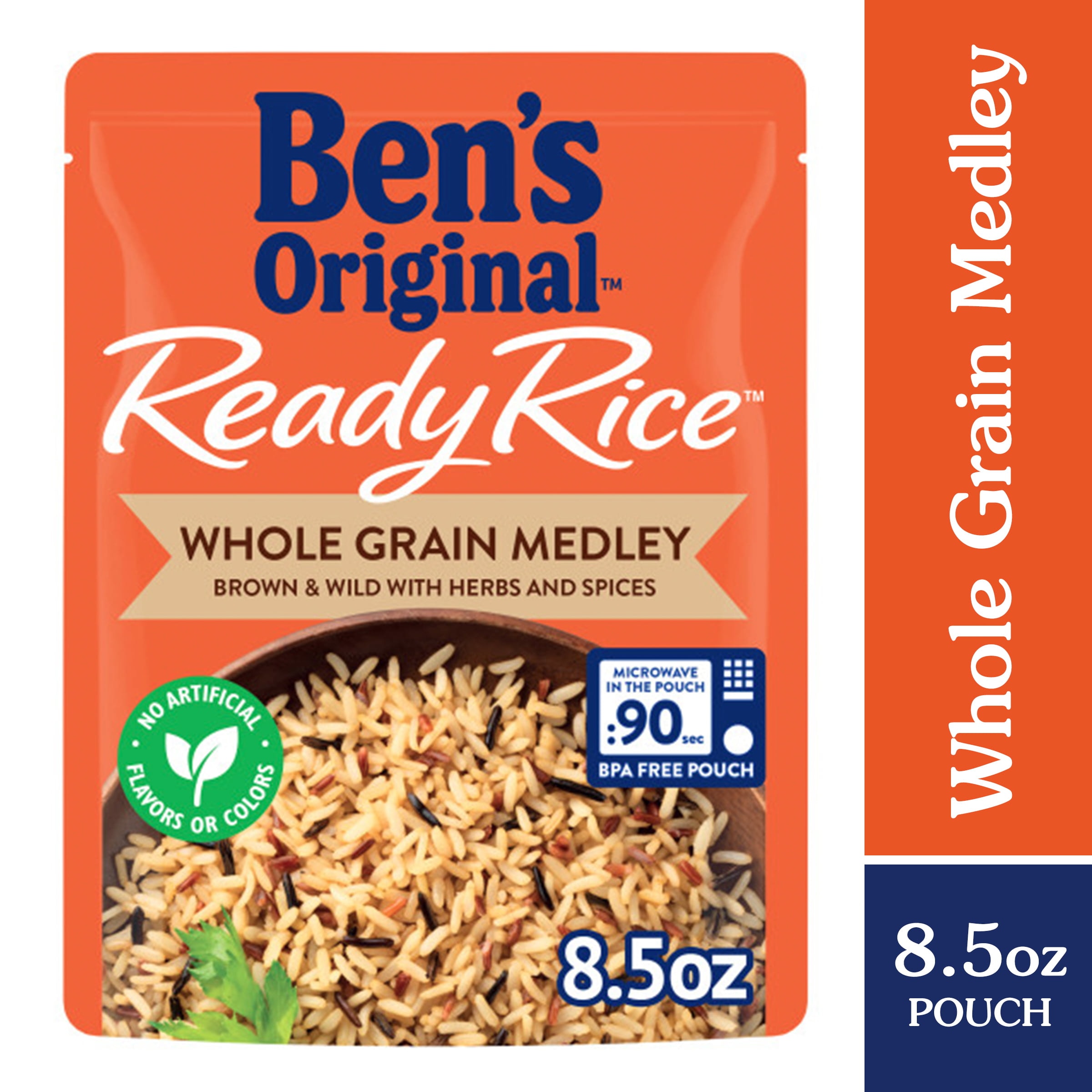 Ben's Original Original Long Grain White Ready Rice, Easy Dinner Side, 8.8  Ounce Pouch 