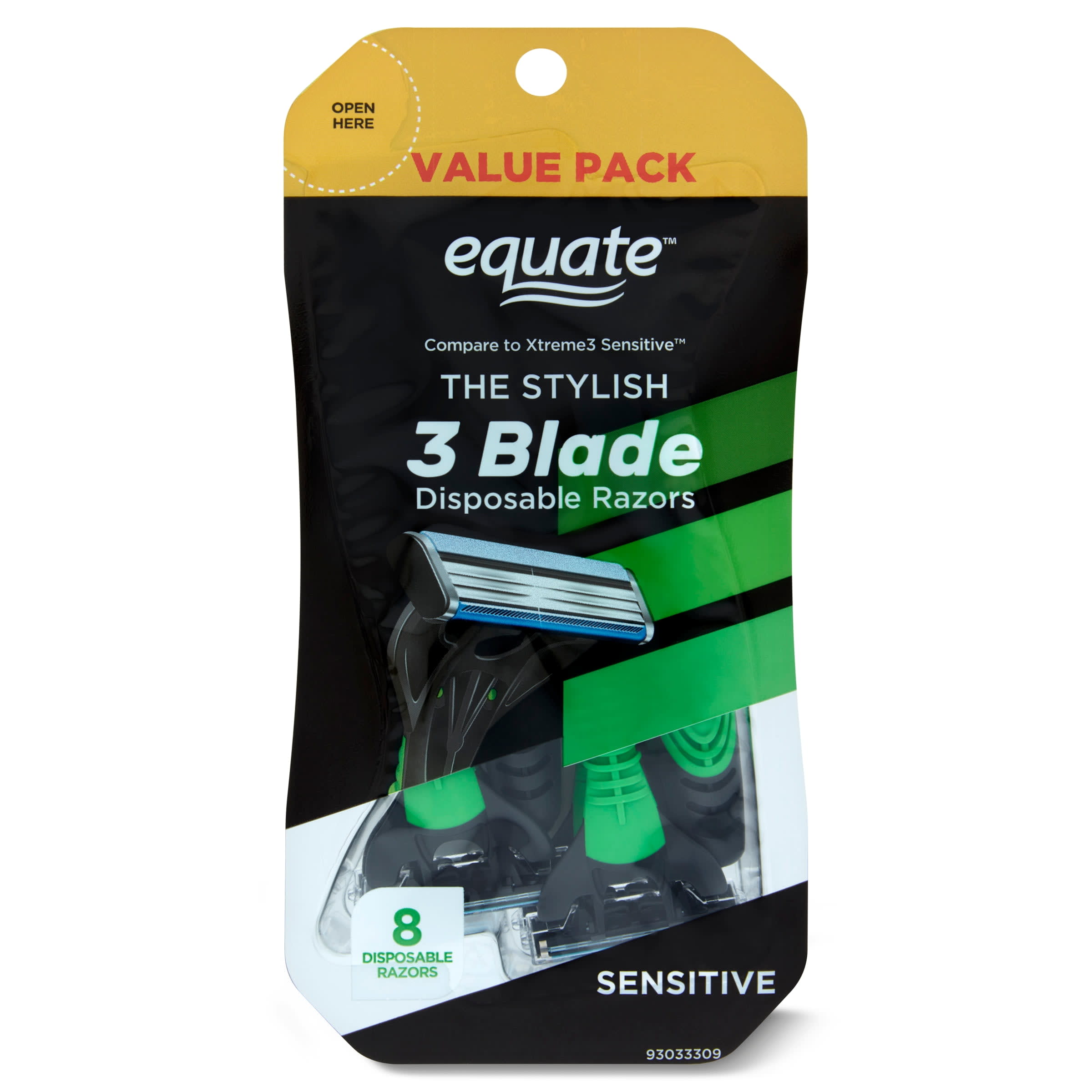 Equate Twin Blade Disposable Razors for Women, Pack of 12 Razors