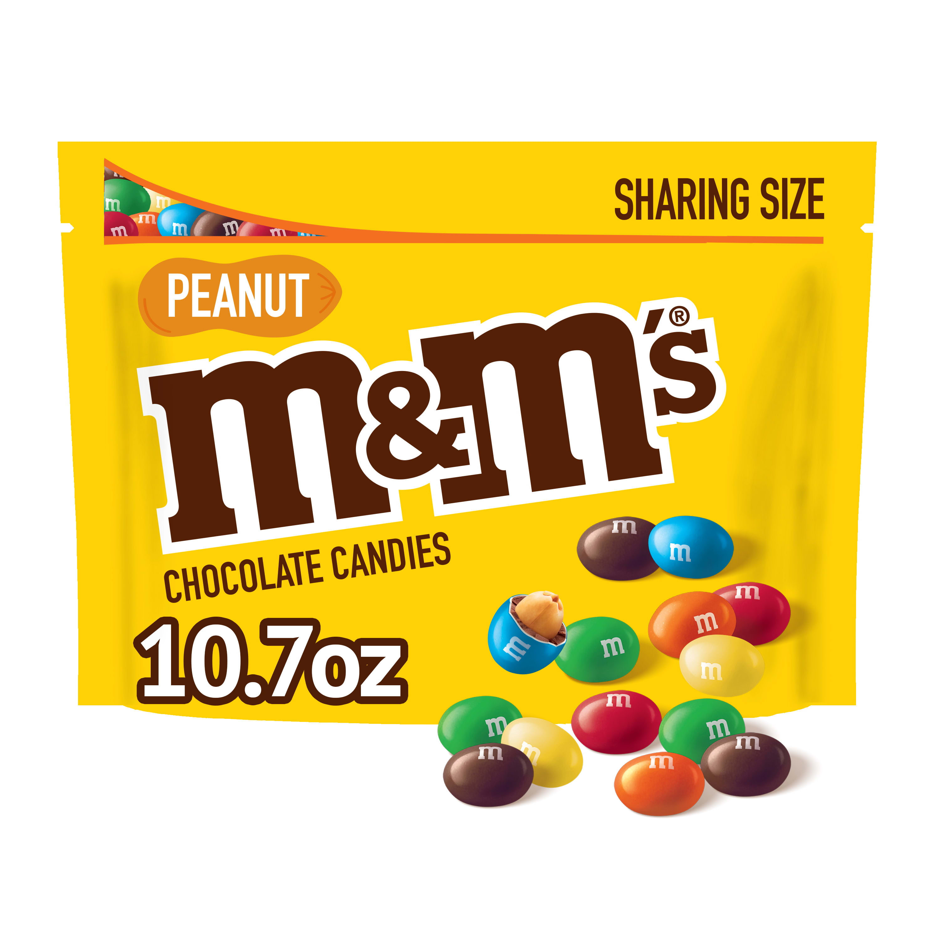 M&M's Peanut Milk Chocolate Candy Sharing Size - 10.7 oz Bag