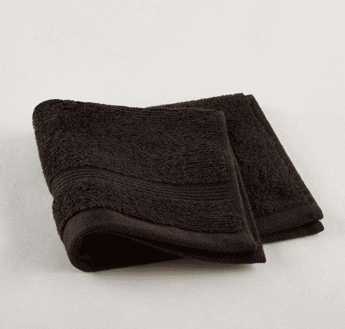 Mainstays Solid Hand Towel, Rich Black 