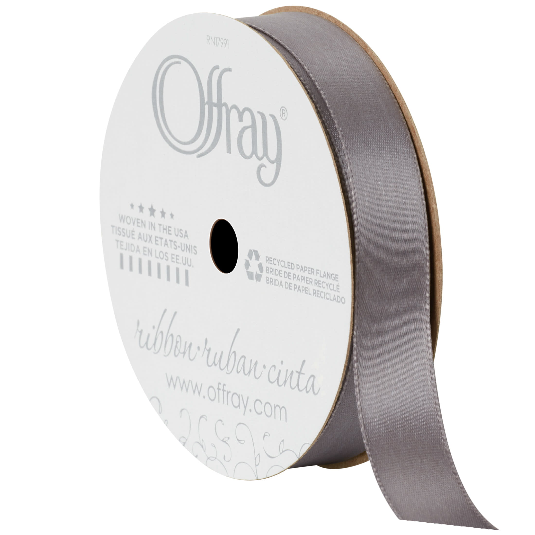 Offray Ribbon, Multi 5/8 inch Rainbow Stripe Grosgrain, 9 feet