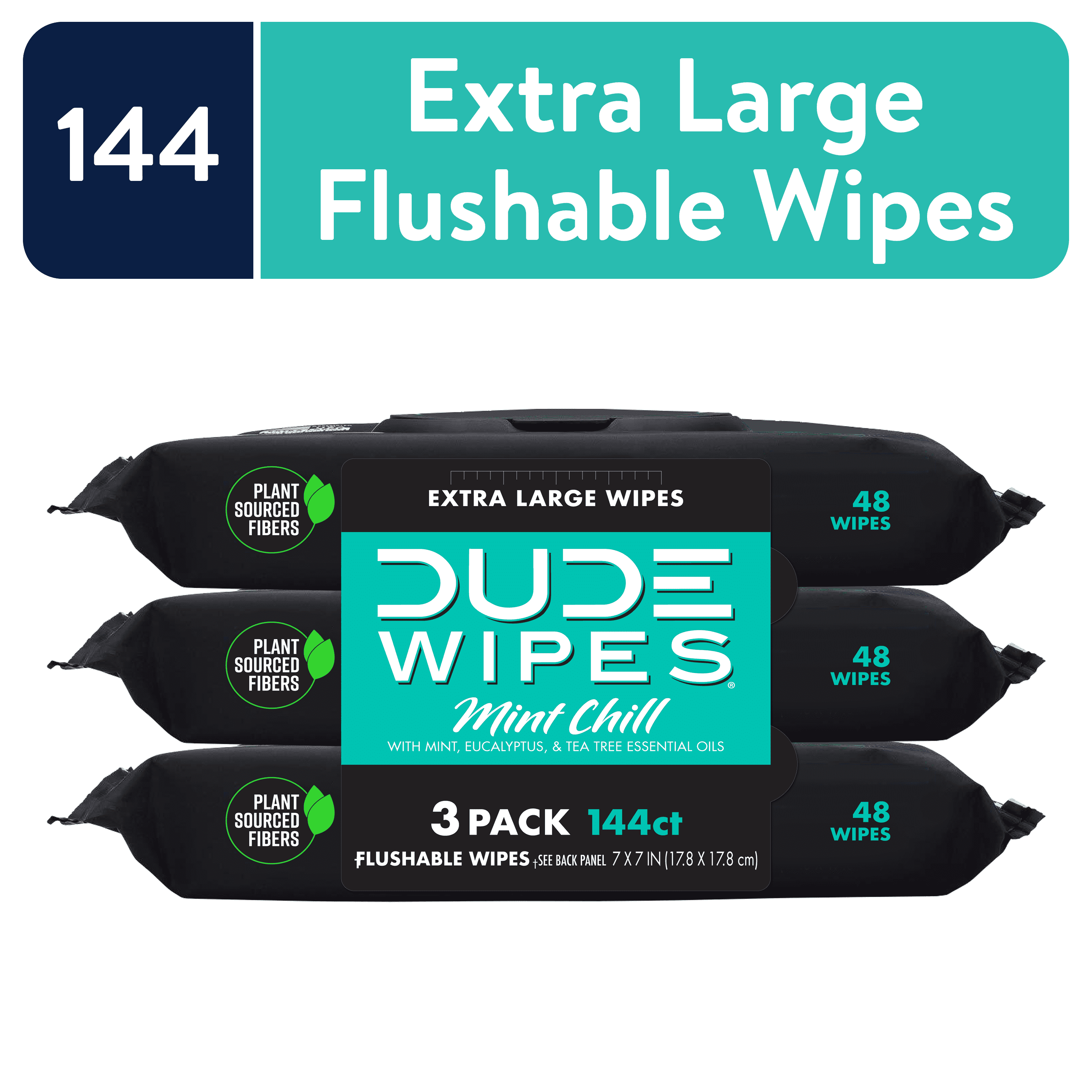  DUDE Wipes - Flushable Wipes - 1 Pack, 48 Wipes