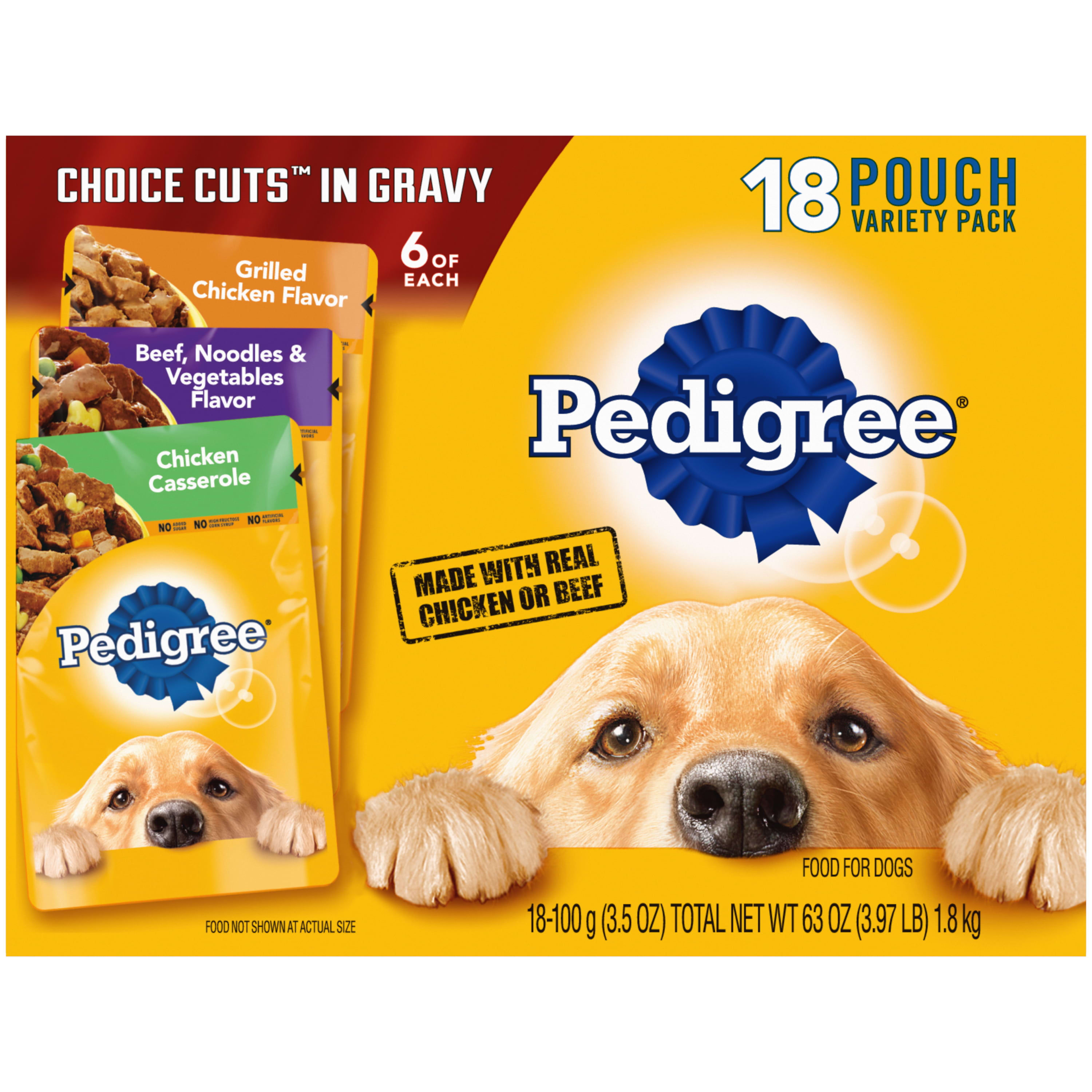 Pedigree Choice Cuts in Gravy Adult Soft Wet Meaty Dog Food