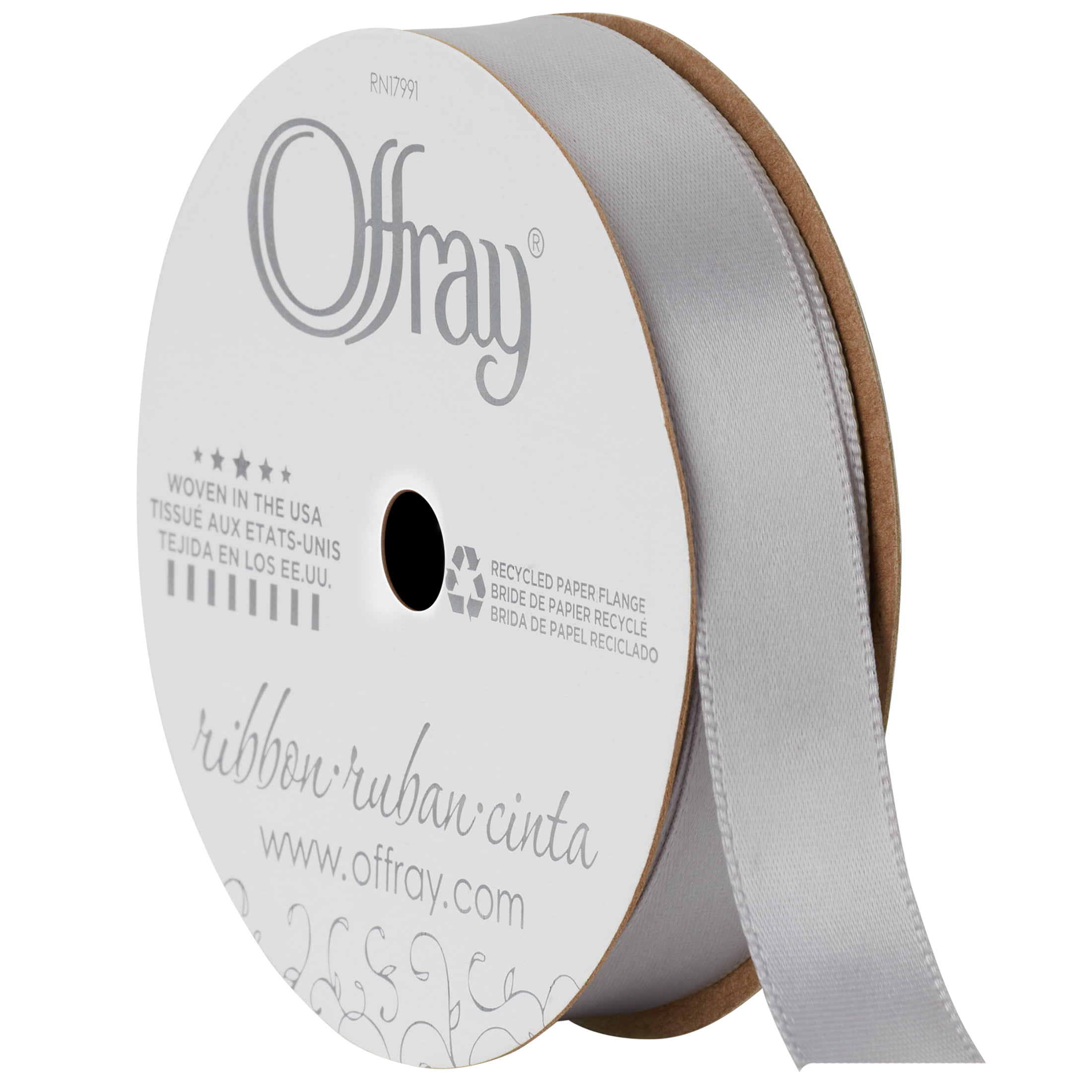 Offray, White Lattice Craft Ribbon, 1 1/2-Inch, 1-1/2 Inch x 9 Feet