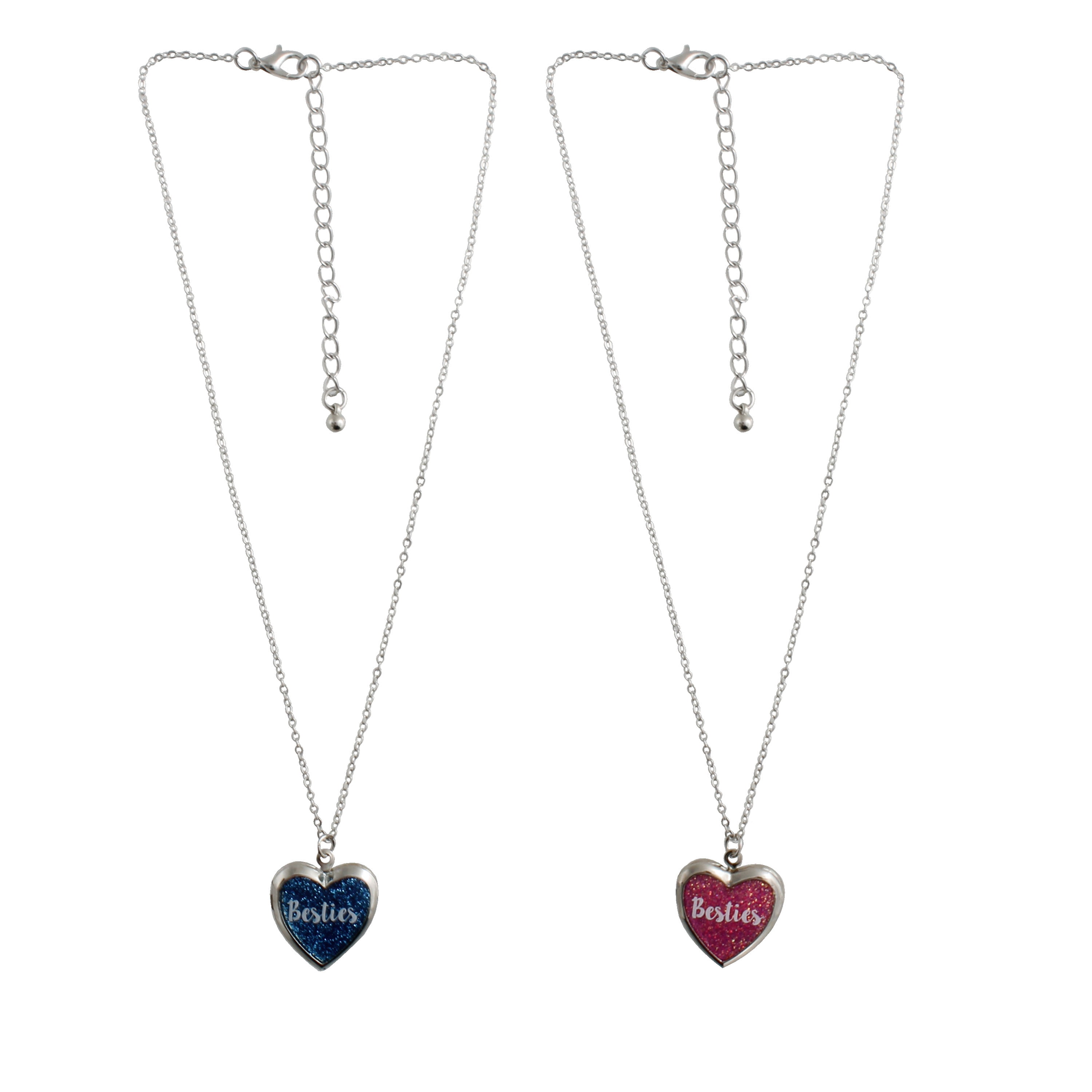 Girl's BFF Multicolored Enameled Magnetic Heart Friendship Necklaces -  DroneUp Delivery