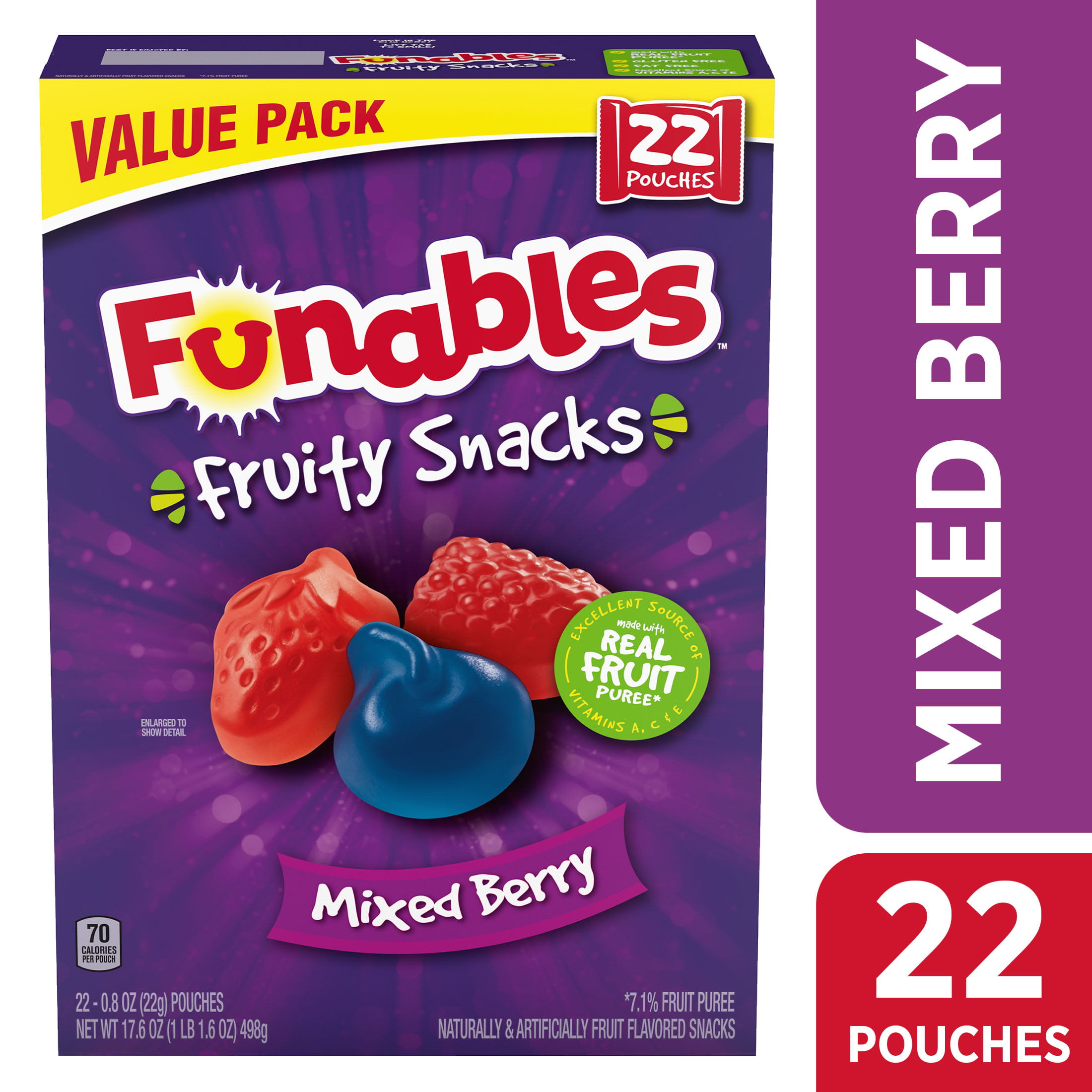 Fruit by the Foot Fruit Flavored Snacks, Berry Tie-Dye, 4.5 oz, 6