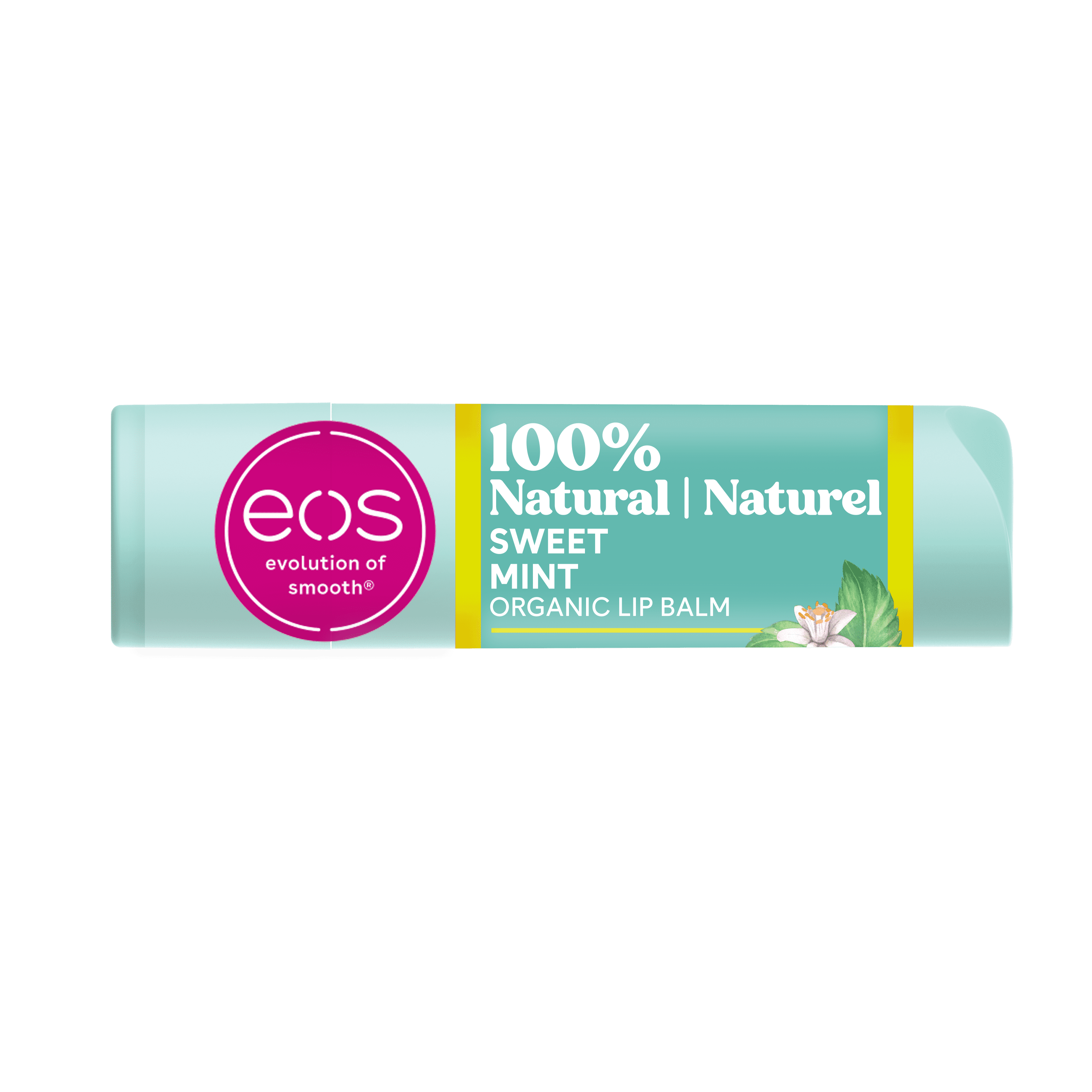 eos 100% Natural & Organic Lip Balm Sticks- Vanilla Bean, All-Day Moisture,  Dermatologist Recommended, 0.14 oz, 2-Pack