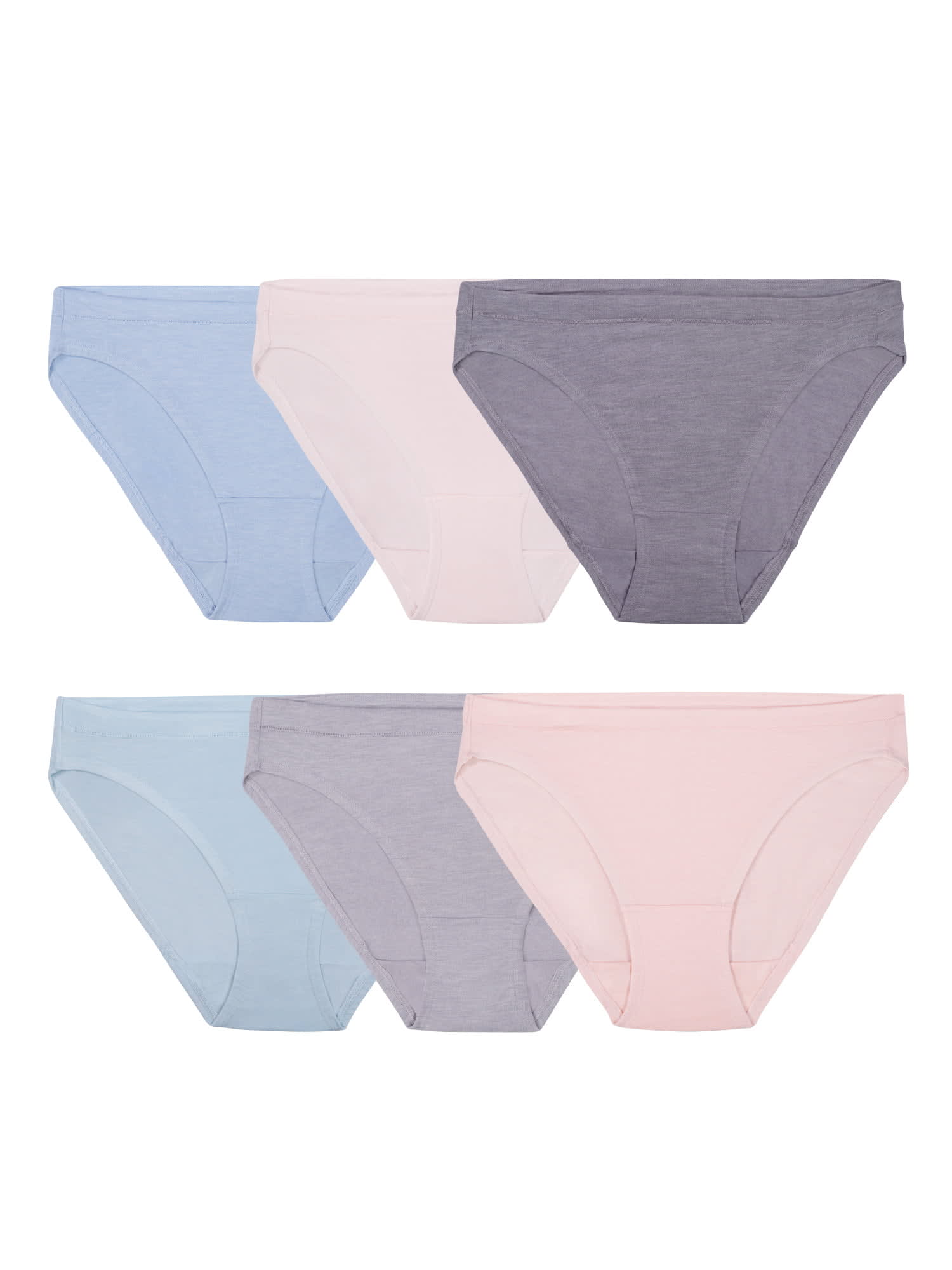 Hanes Women's Cotton Brief Underwear 6-Pack, Cool Comfort Technology