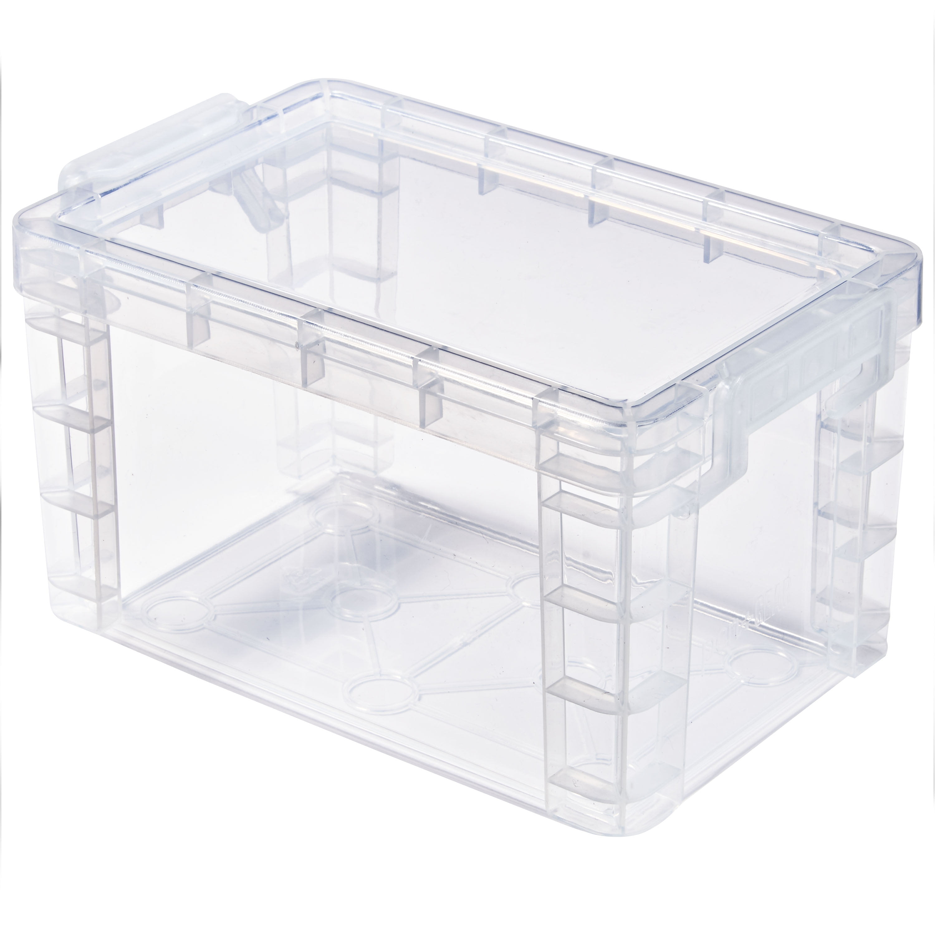 Pen+Gear Plastic Storage Box with Lid, Medium, White