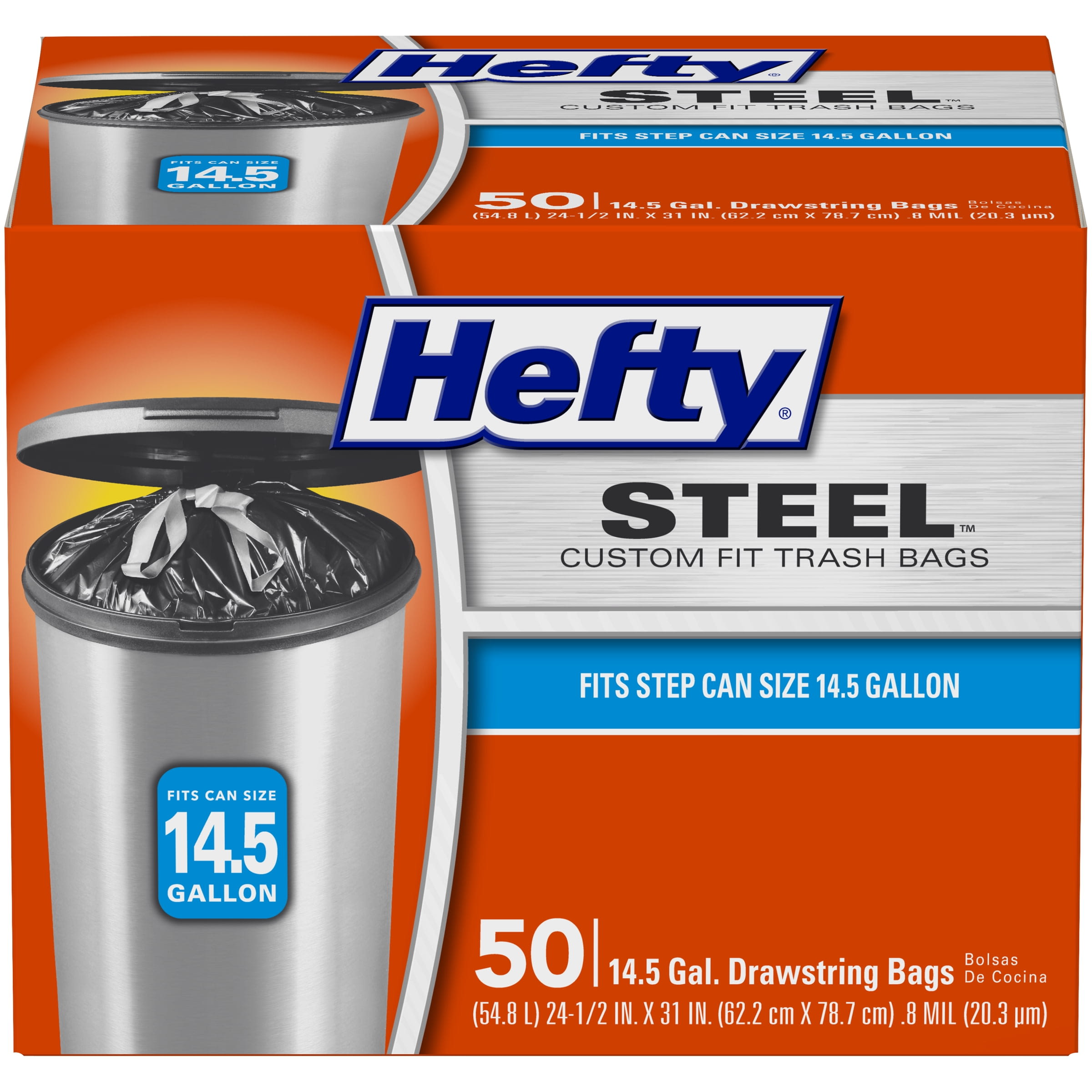 Hefty Ultra Strong Multipurpose Large Trash Bags, Black, 30 Gallon, 20  Count, White Pine Breeze Scent - DroneUp Delivery