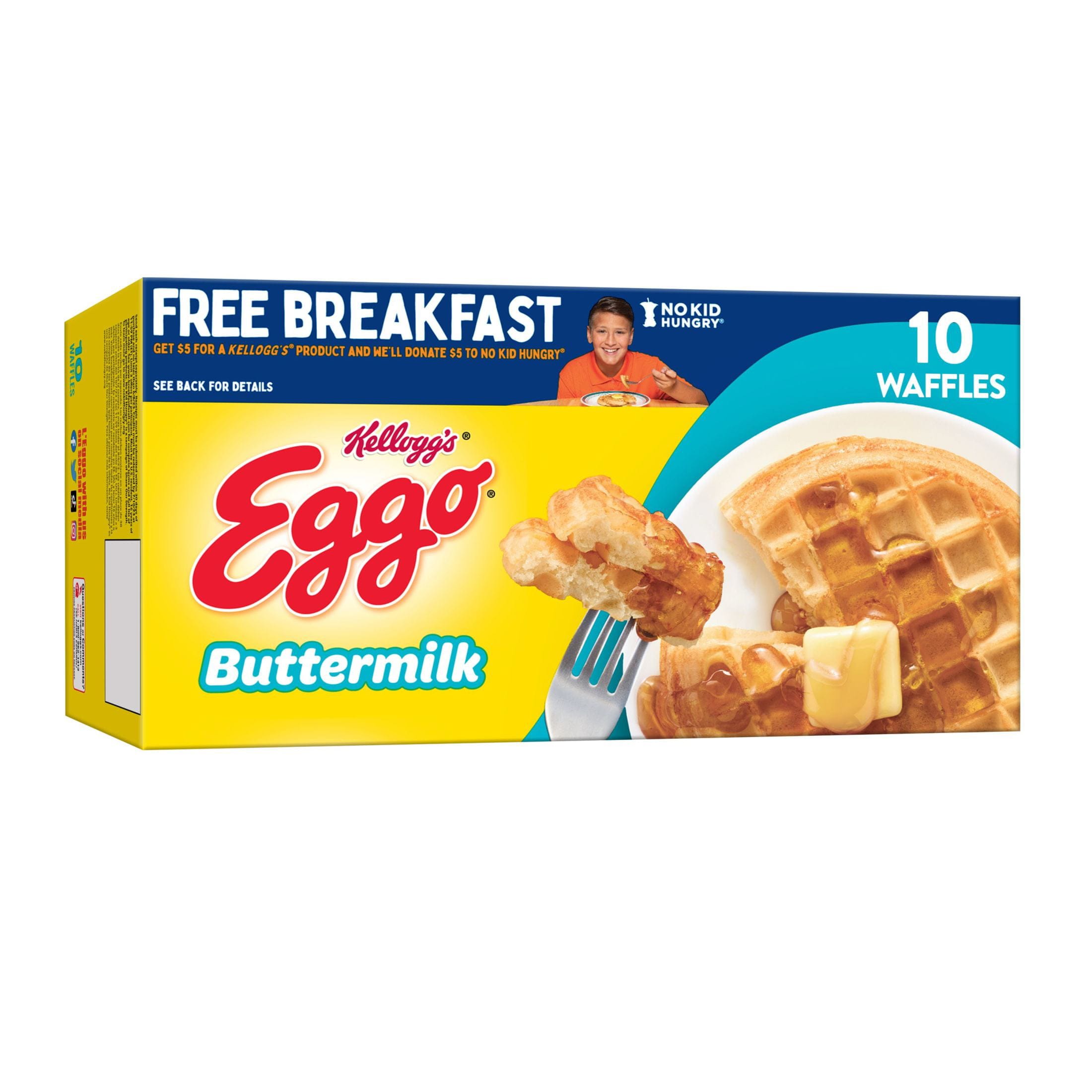 Eggo Buttermilk Frozen Waffles, 12.3 oz, 10 Count (Frozen) DroneUp