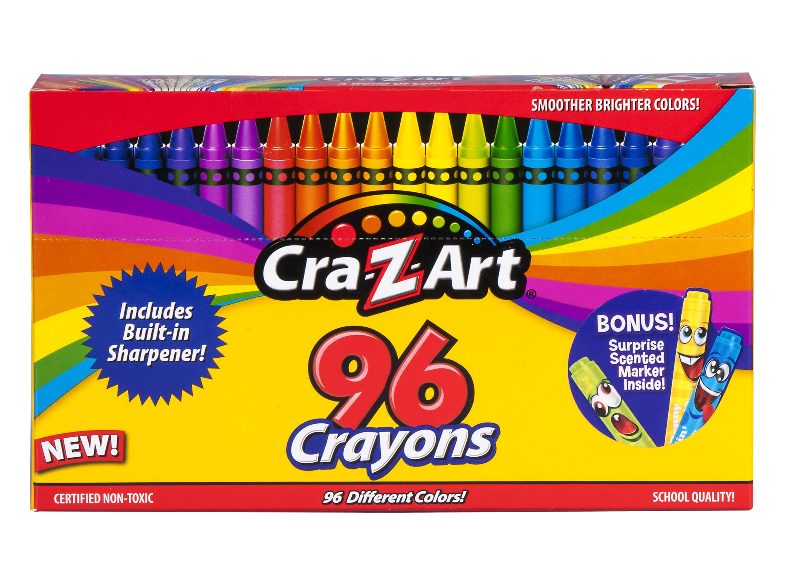 Cra-Z-Art Classic Crayons Bulk Pack with Built-in Sharpener, 96 Count -  DroneUp Delivery