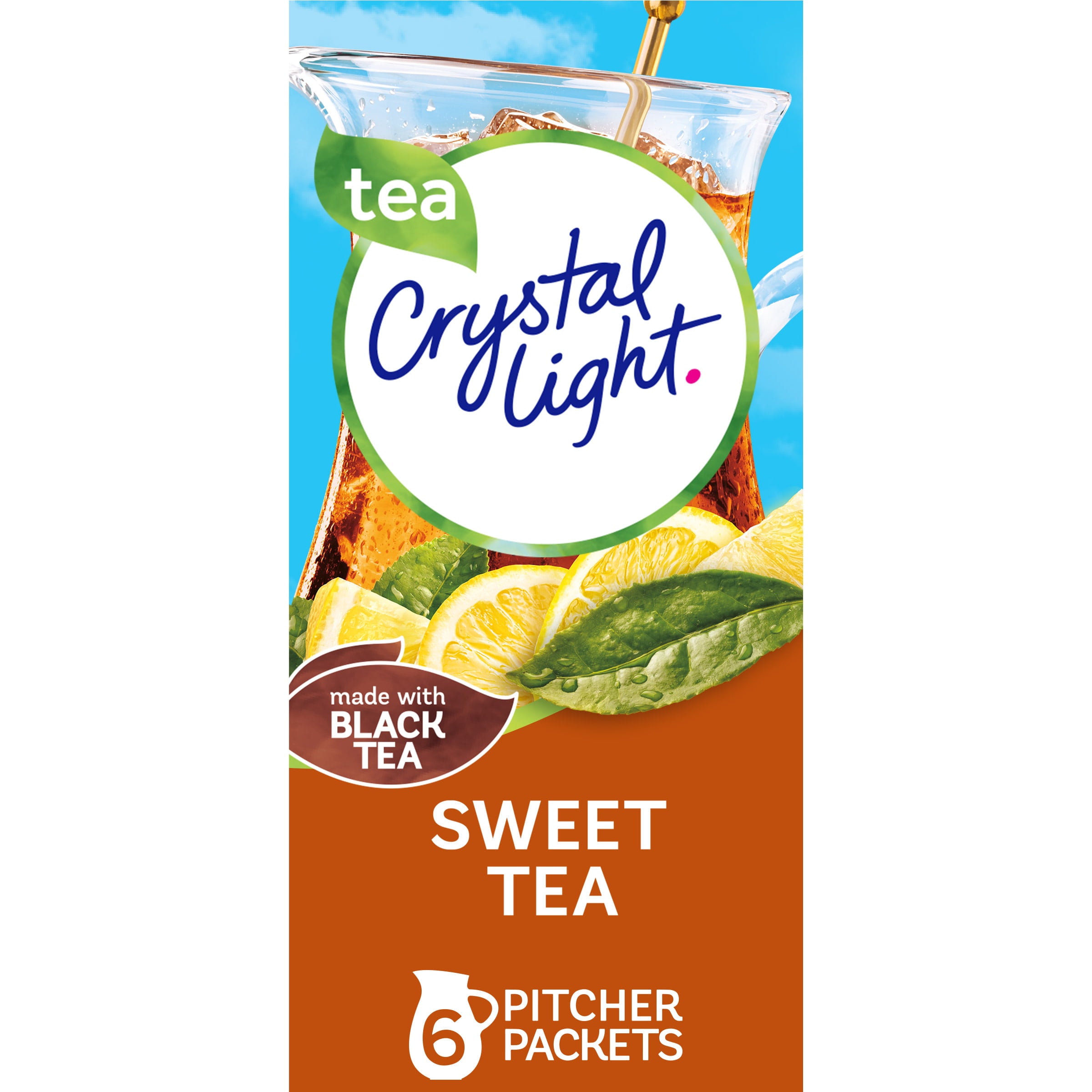 Crystal Light Fruit Punch Sugar Free Drink Mix Caffeine Free, 6 ct Pitcher  Packets 