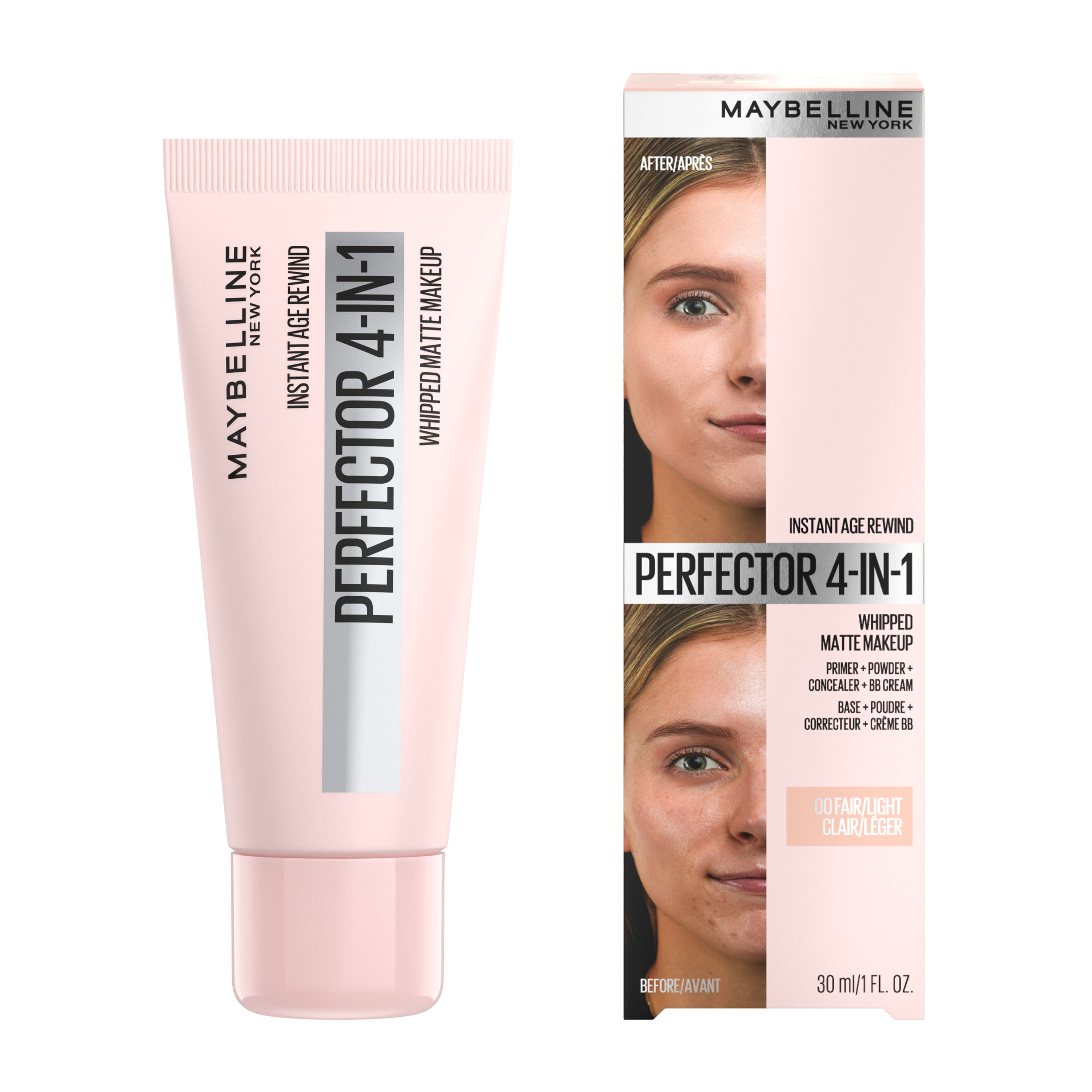 Instant 4-In-1 Fair/ Makeup, Age Perfector Rewind Light, Instant Delivery oz Maybelline - DroneUp Matte fl 1