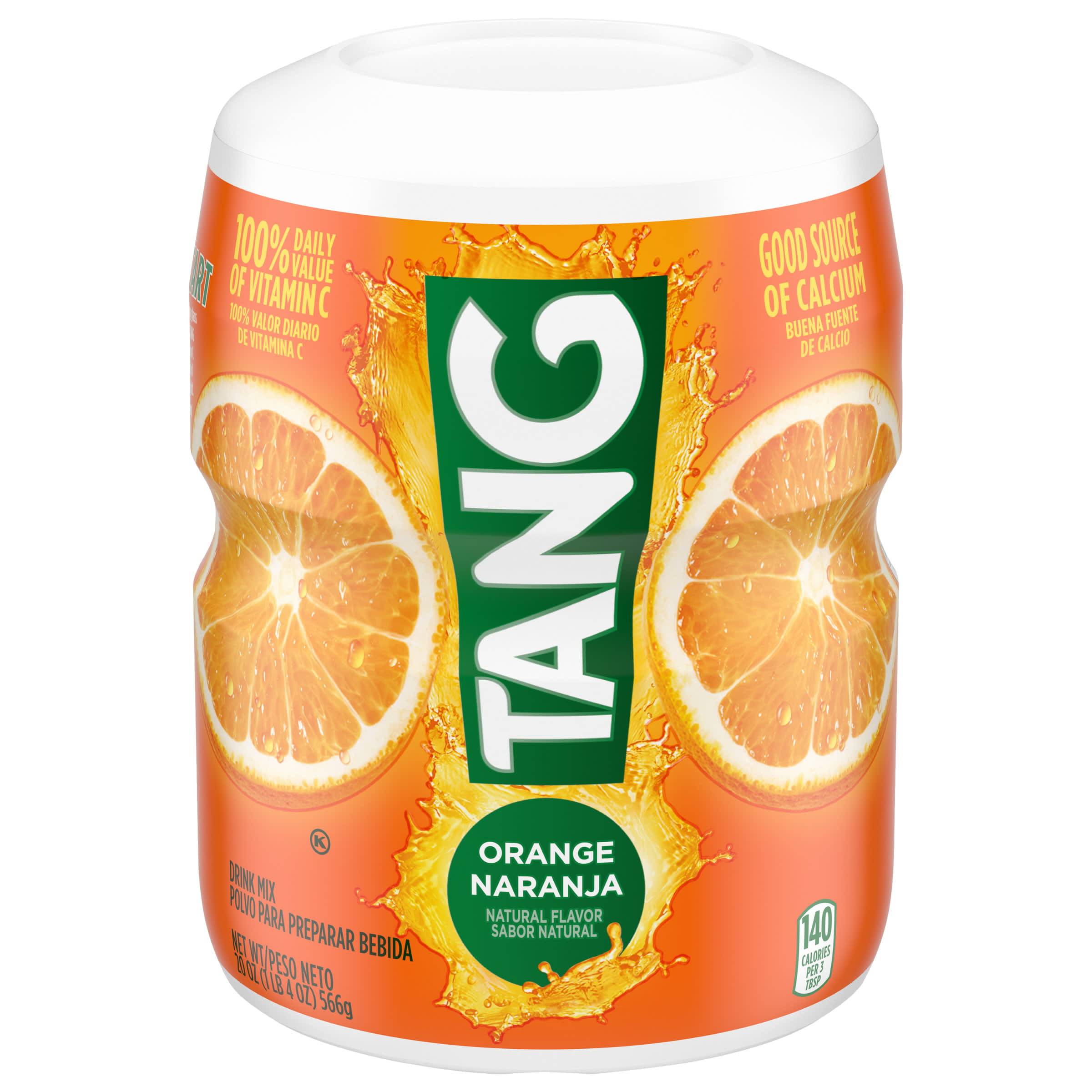 Tang Drink Powder, Orange - 6 ct