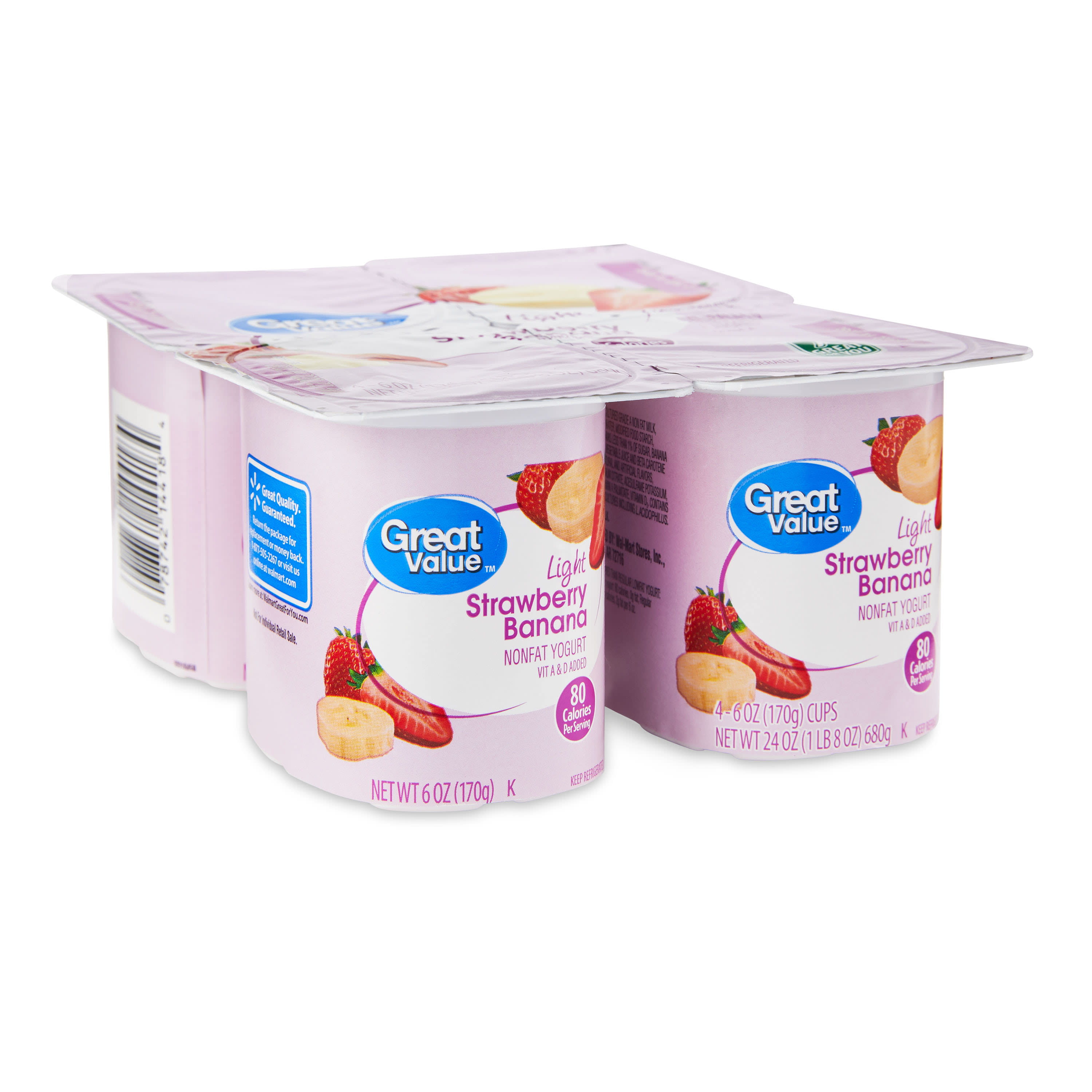 Activia - Activia, Yogurt, Lowfat, Strawberry, Strawberry Banana (12 count)