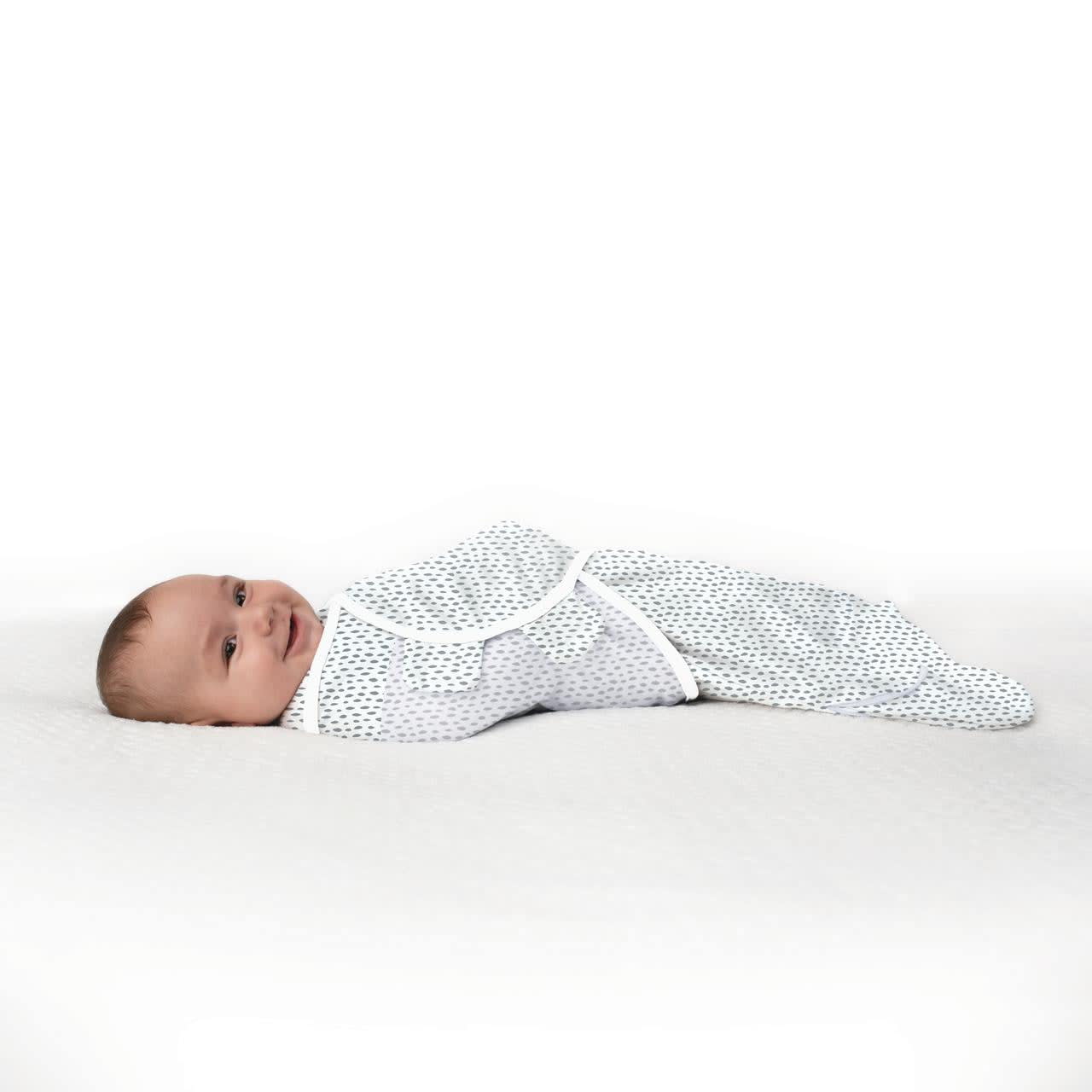 SwaddleMeÆ Easy Change Swaddle ñ Size Small/Medium, 0-3 Months, 2-Pack  (Snow Leopard) - DroneUp Delivery