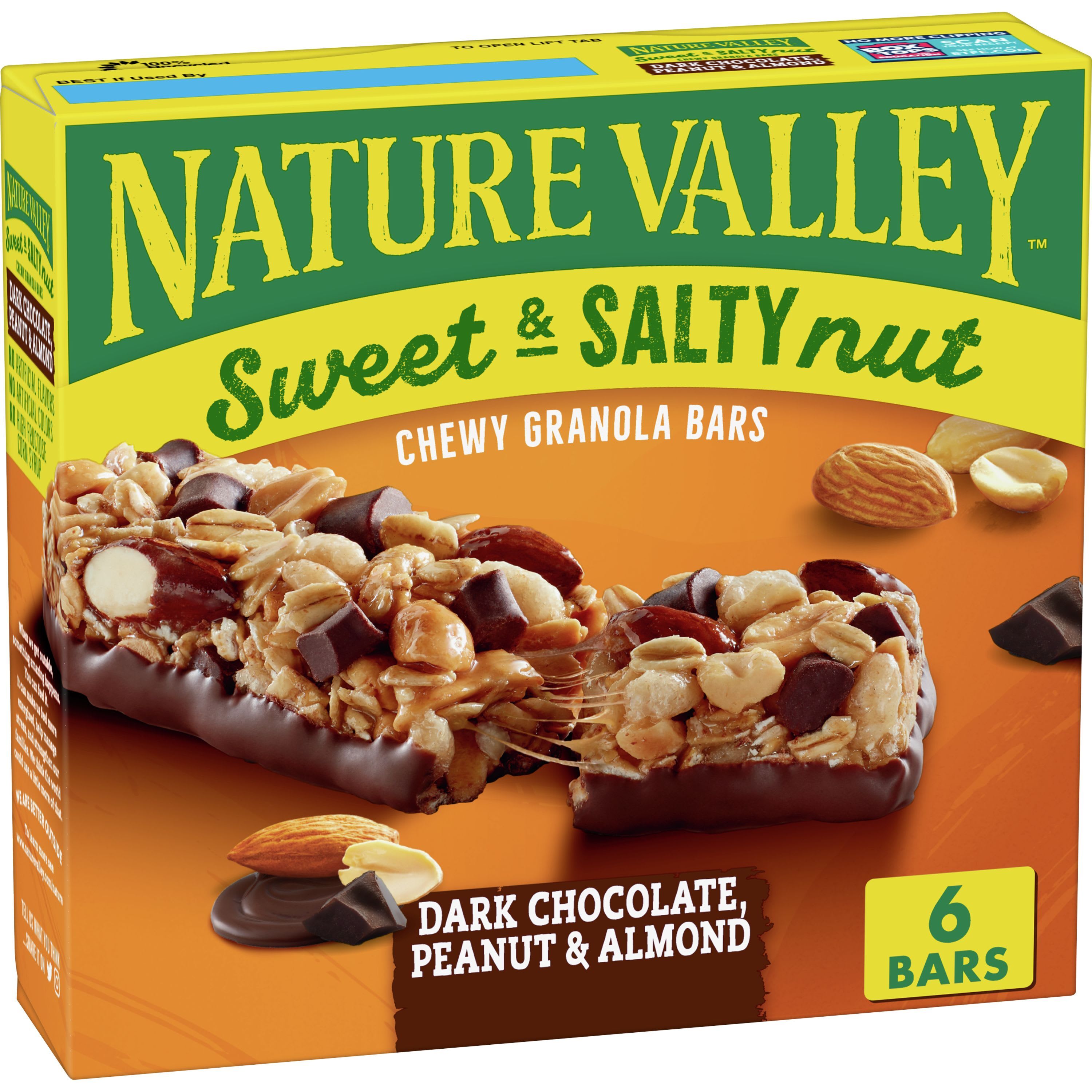 Nature Valley Chewy Granola Bar, Protein, Peanut Butter Dark Chocolate, 5  Bars - 1.4 oz (Pack of 4)