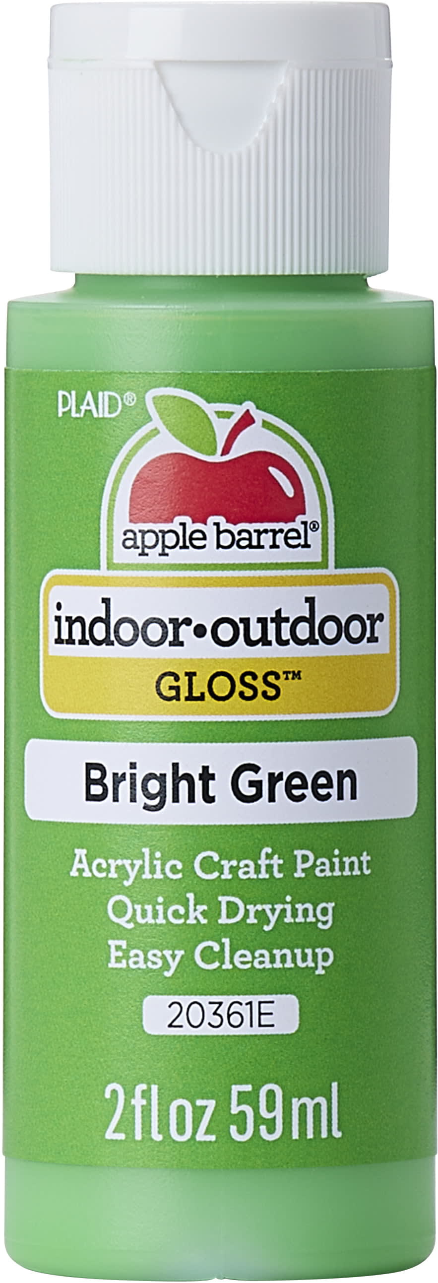 Apple Barrel 20354E Acrylic Craft Paint, Gloss Finish, Real Brown, 2 fl oz