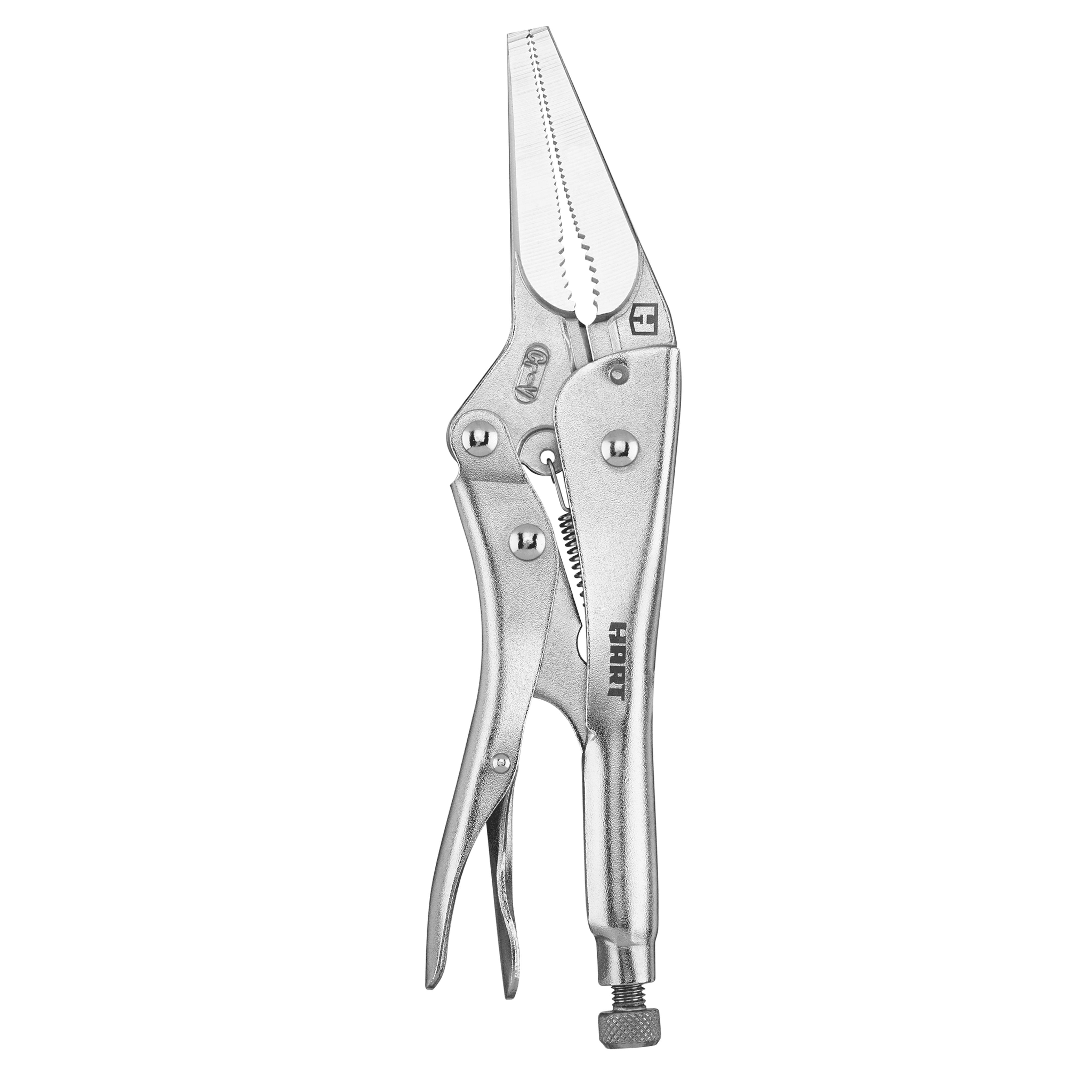 HART 9inch Long Nose Locking Pliers, Chrome Vanadium Steel DroneUp