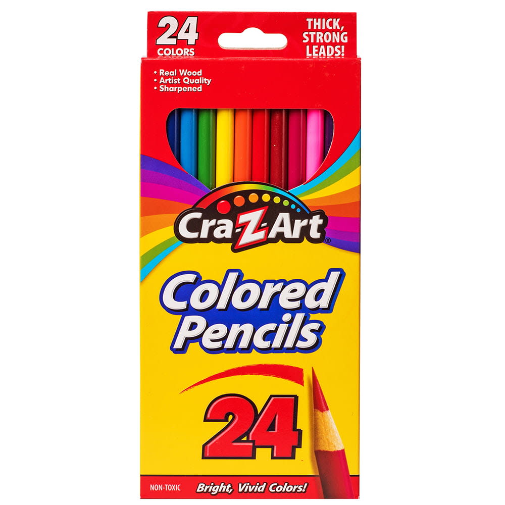 Crayola Colored Pencils, Sharpened, Adult Coloring, Assorted Colors, 24  Count