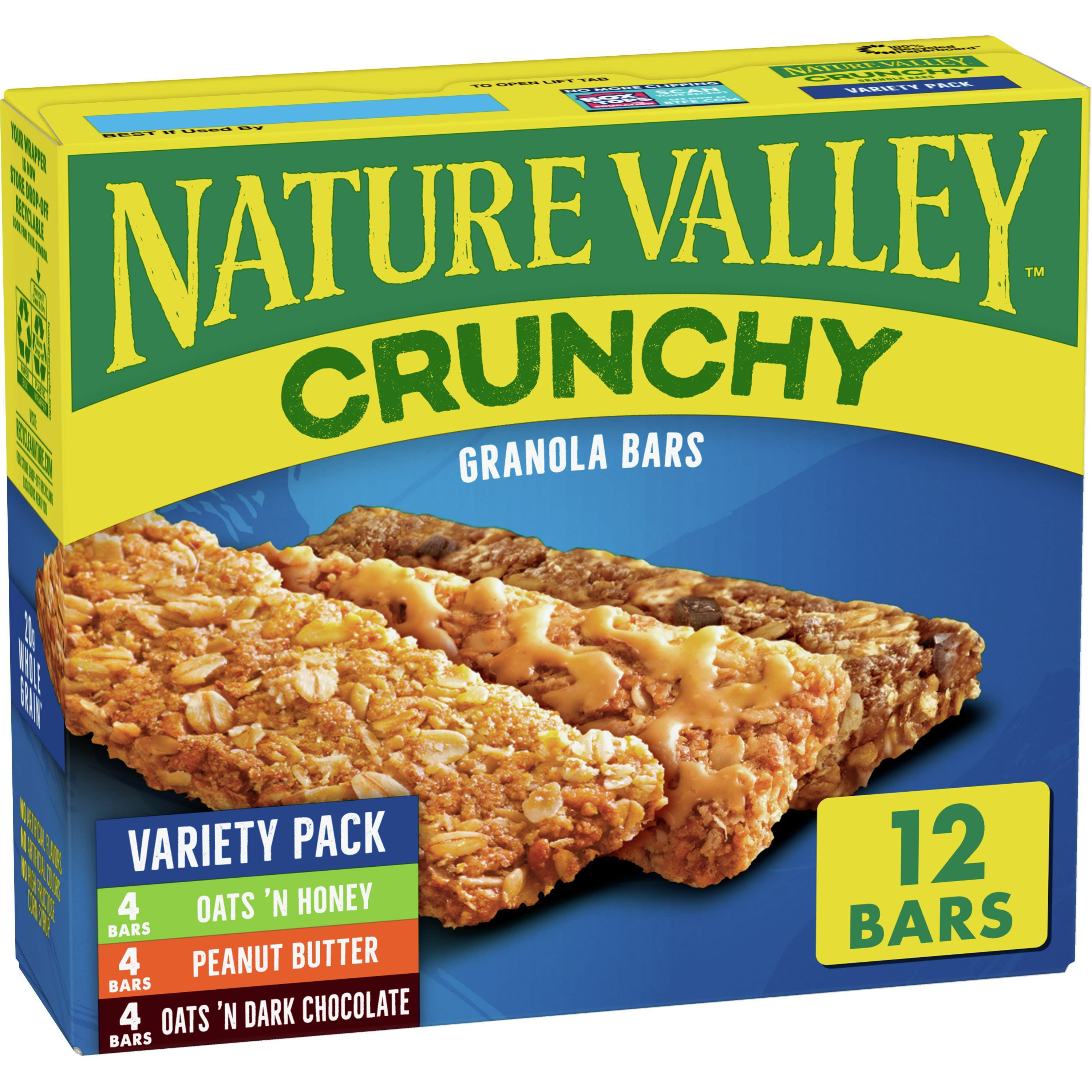 Nature Valley Fruit and Nut Trail Mix Chewy Granola Snack Bars, 12