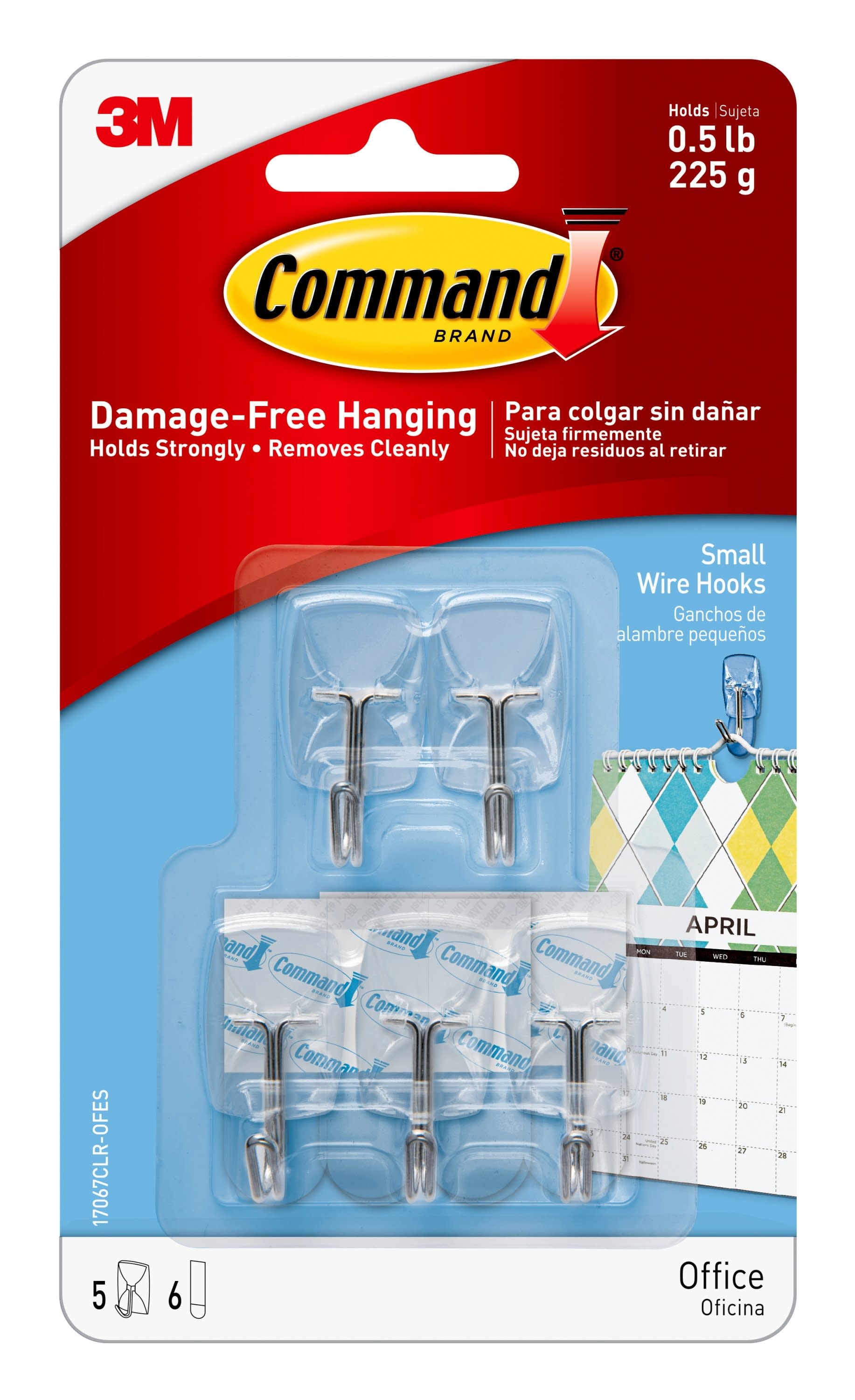 Command Large Utility Hooks, White, Damage Free Decorating, 6 Hooks and 12  Command Strips - DroneUp Delivery