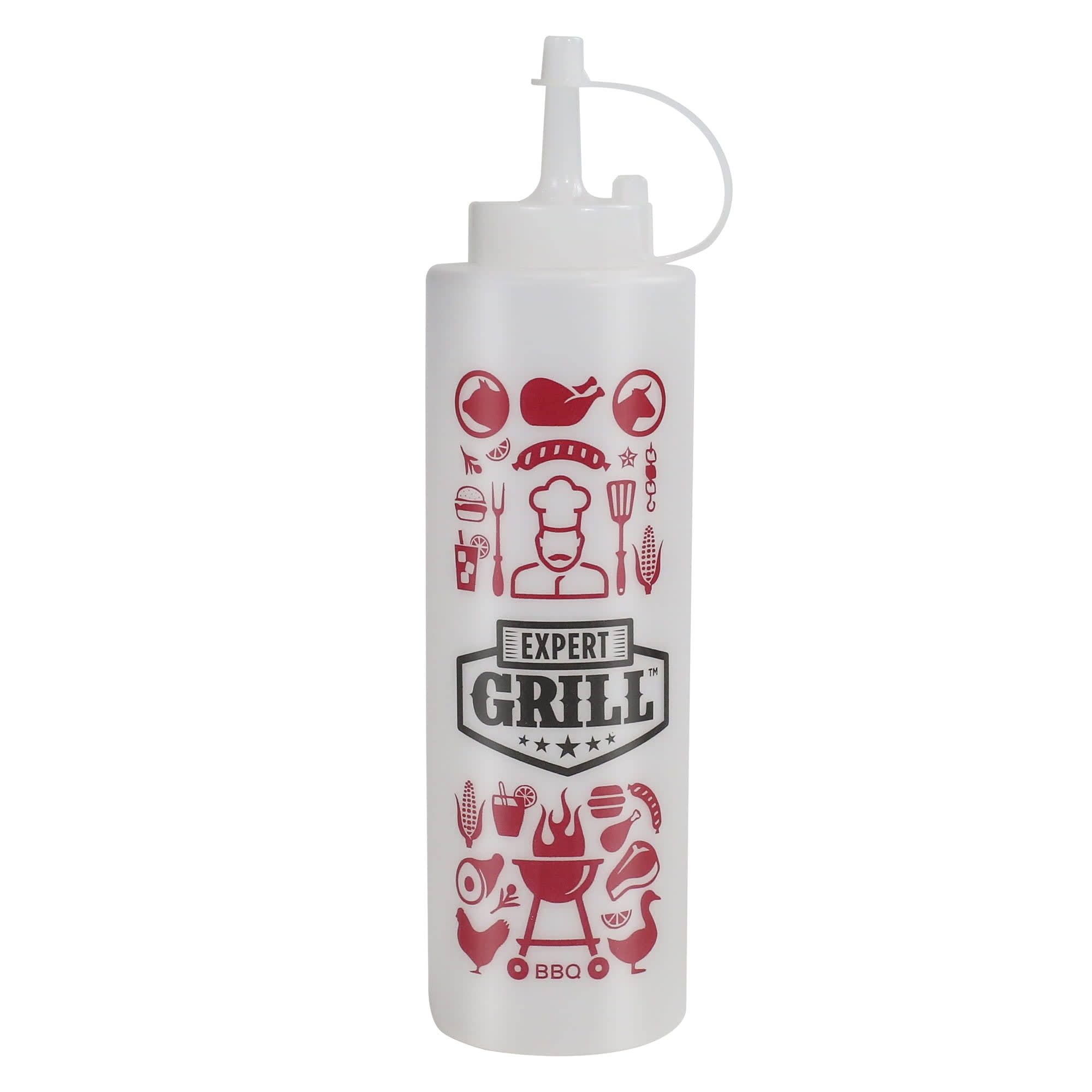 Expert Grill Squeeze Sauce Bottle with Attached Cap, 14Ounce DroneUp