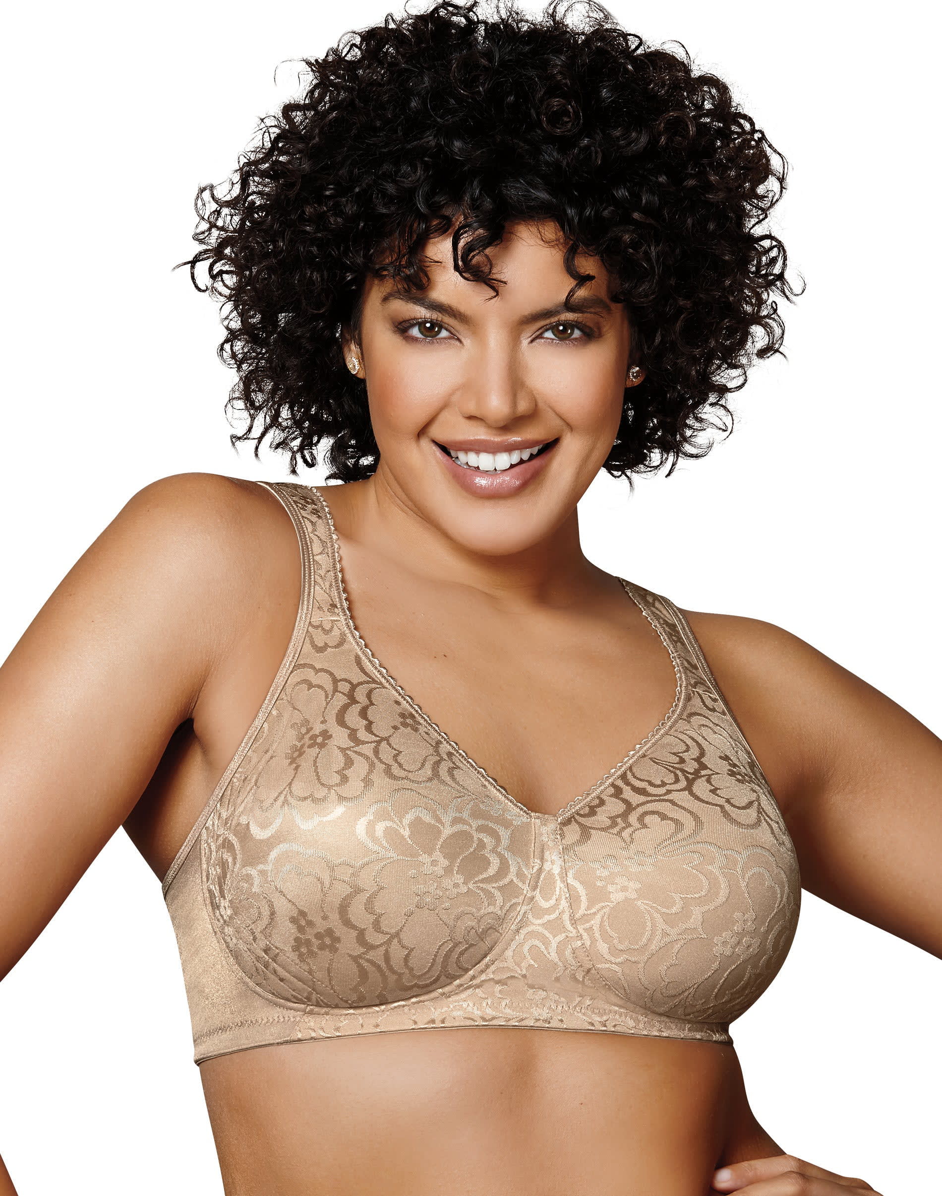 Playtex 18 Hour 4745 Ultimate Lift & Support Wirefree Bra Nude