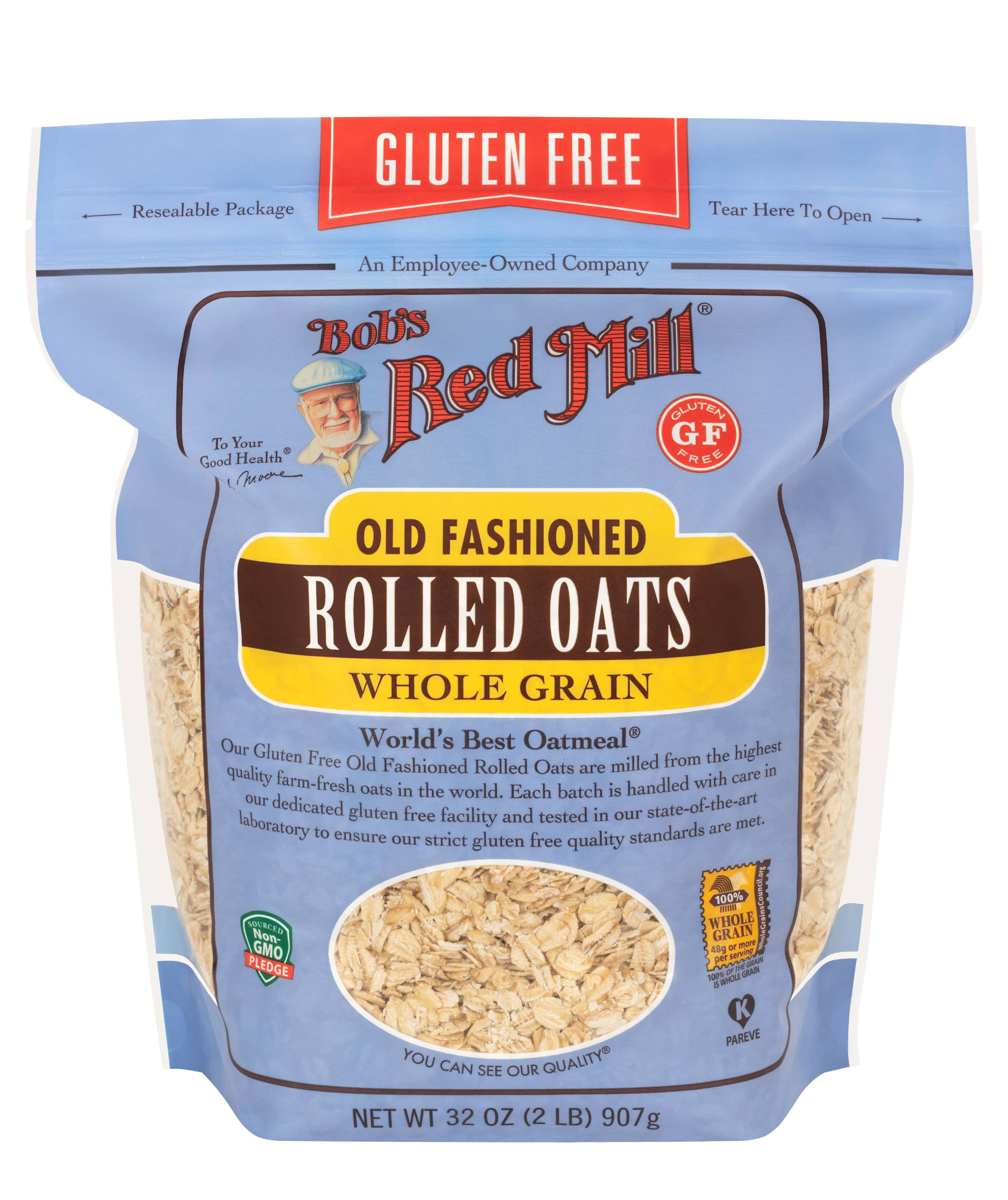 Bob's Red Mill, Old Fashioned Rolled Oats, Gluten Free, 32 oz