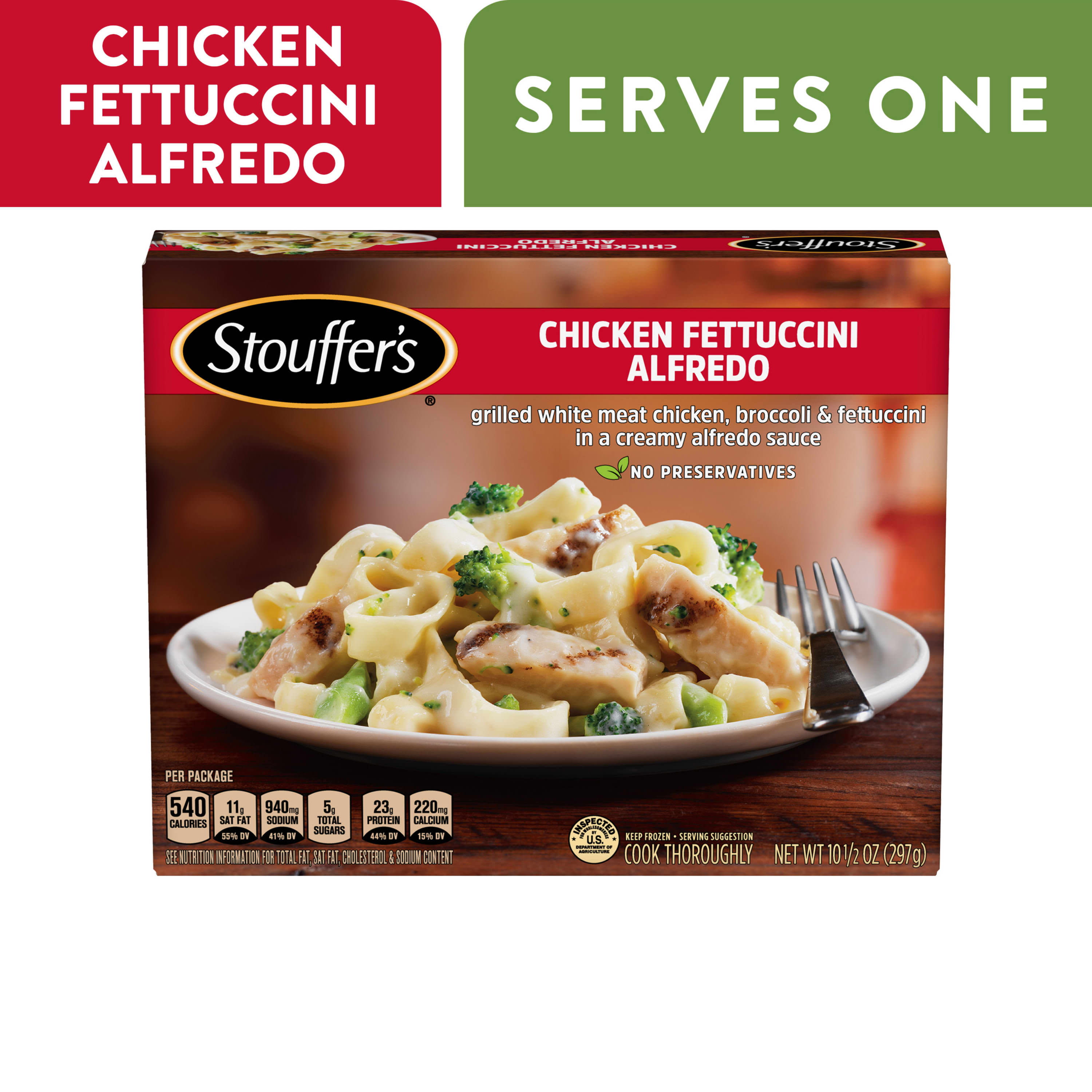 Stouffer's Chicken Fettuccini Alfredo Meal, 10.5 oz (Frozen