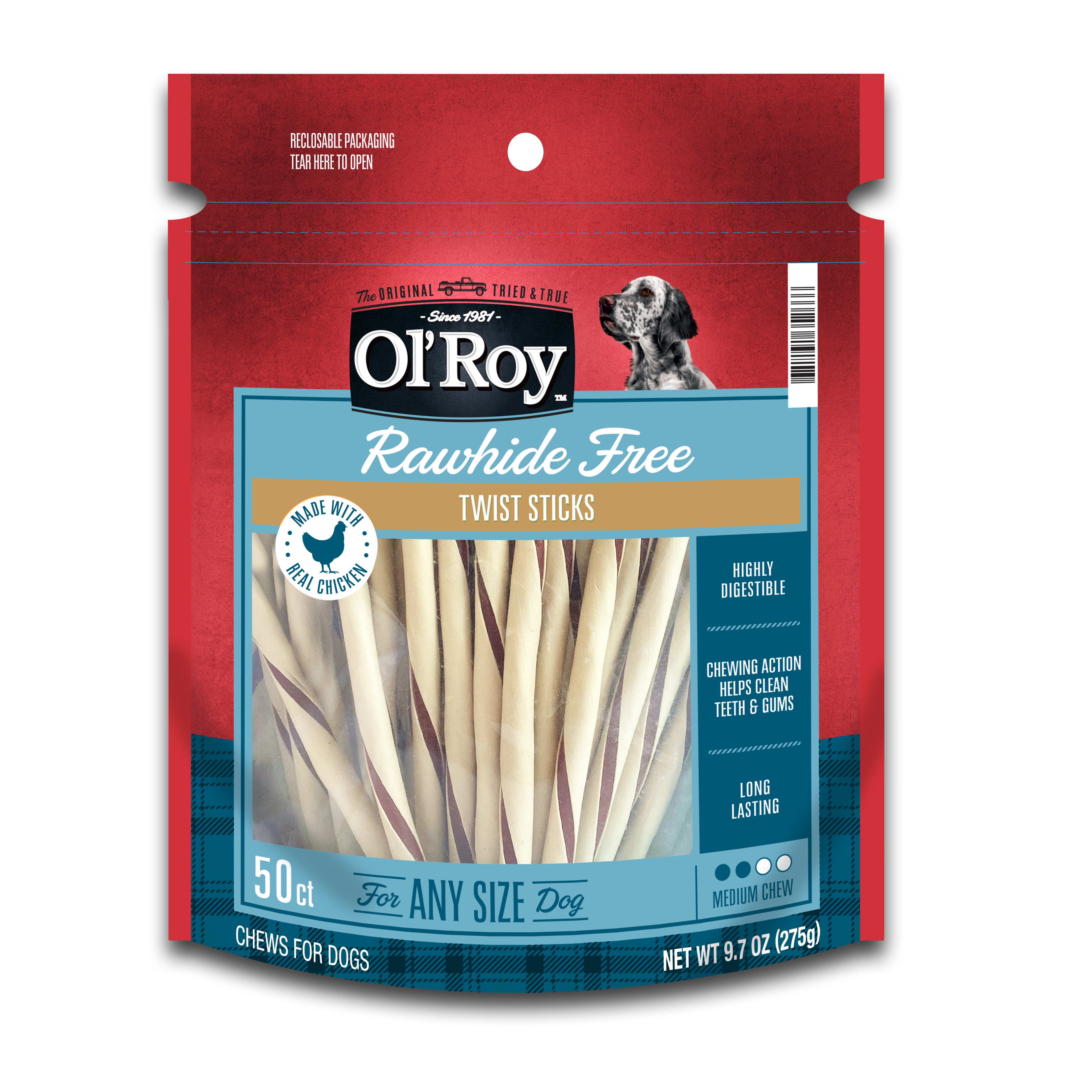 Ol roy rawhide bones top