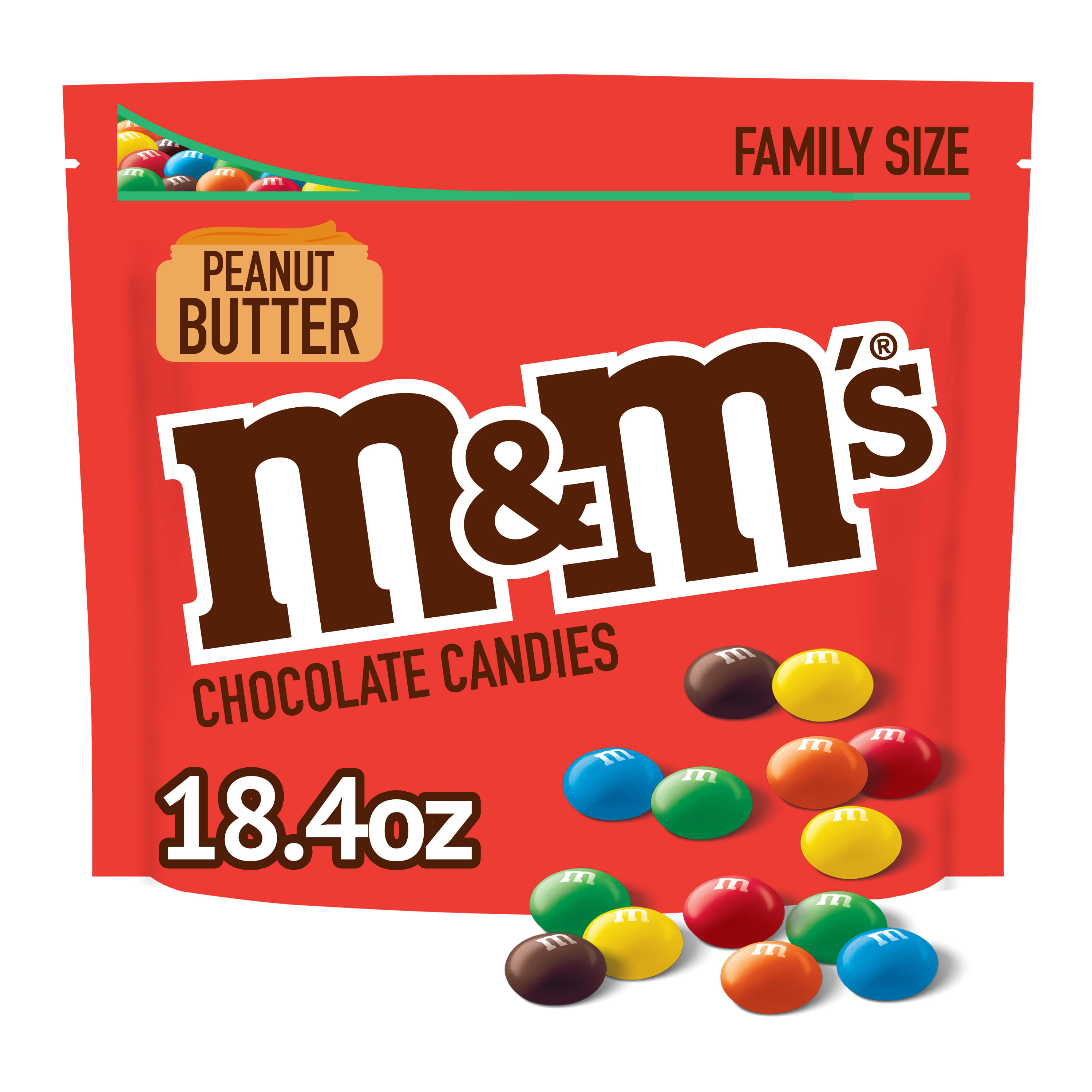 M&M's Caramel Milk Chocolate Candy, Family Size - 18.4 oz Bag 